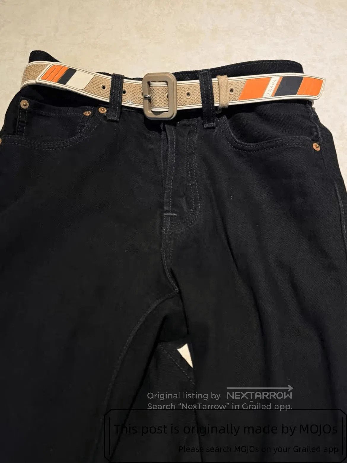 Prada Prada Runway Joint Material Racer Belt. Size ONE SIZE - 2 Thumbnail