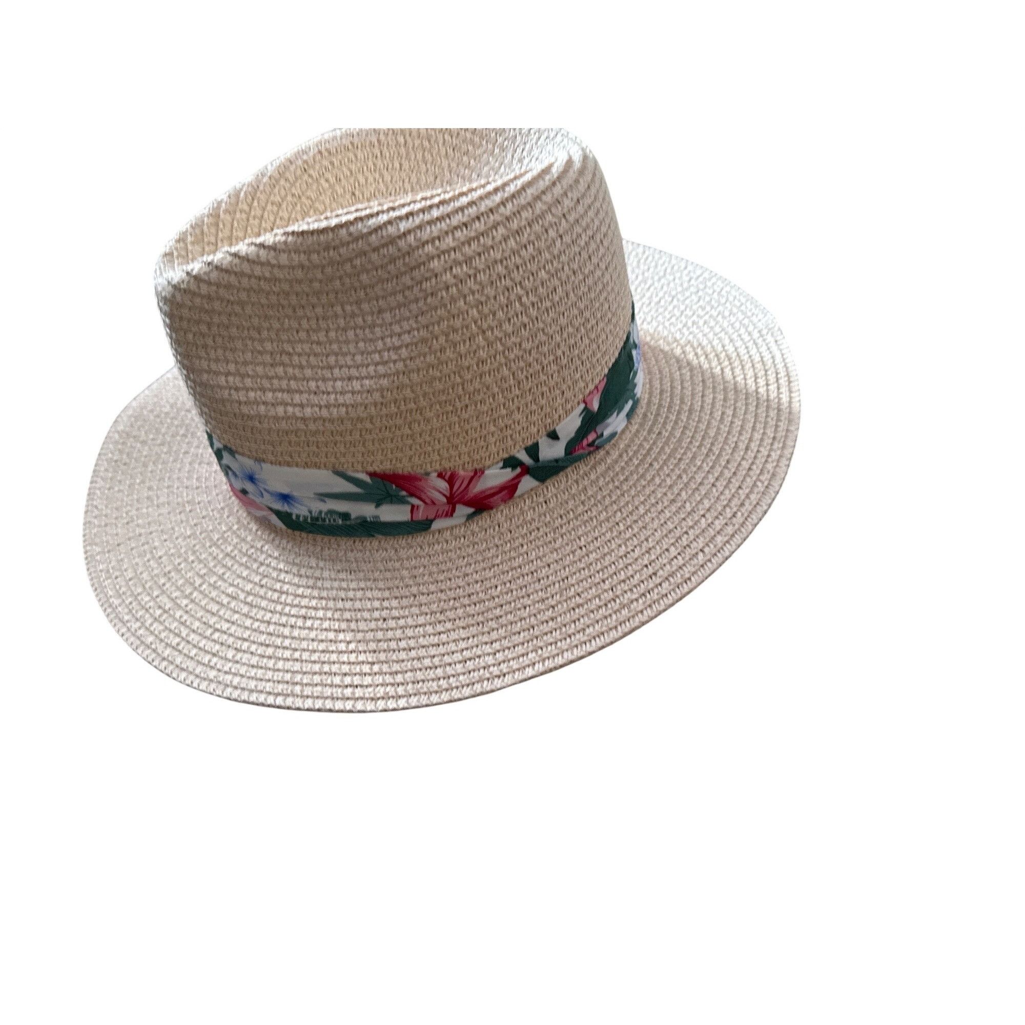 Other Lucky 7 Womens Straw Sun Hat With Tropical Band Made Of 100% Size ONE SIZE - 1 Thumbnail