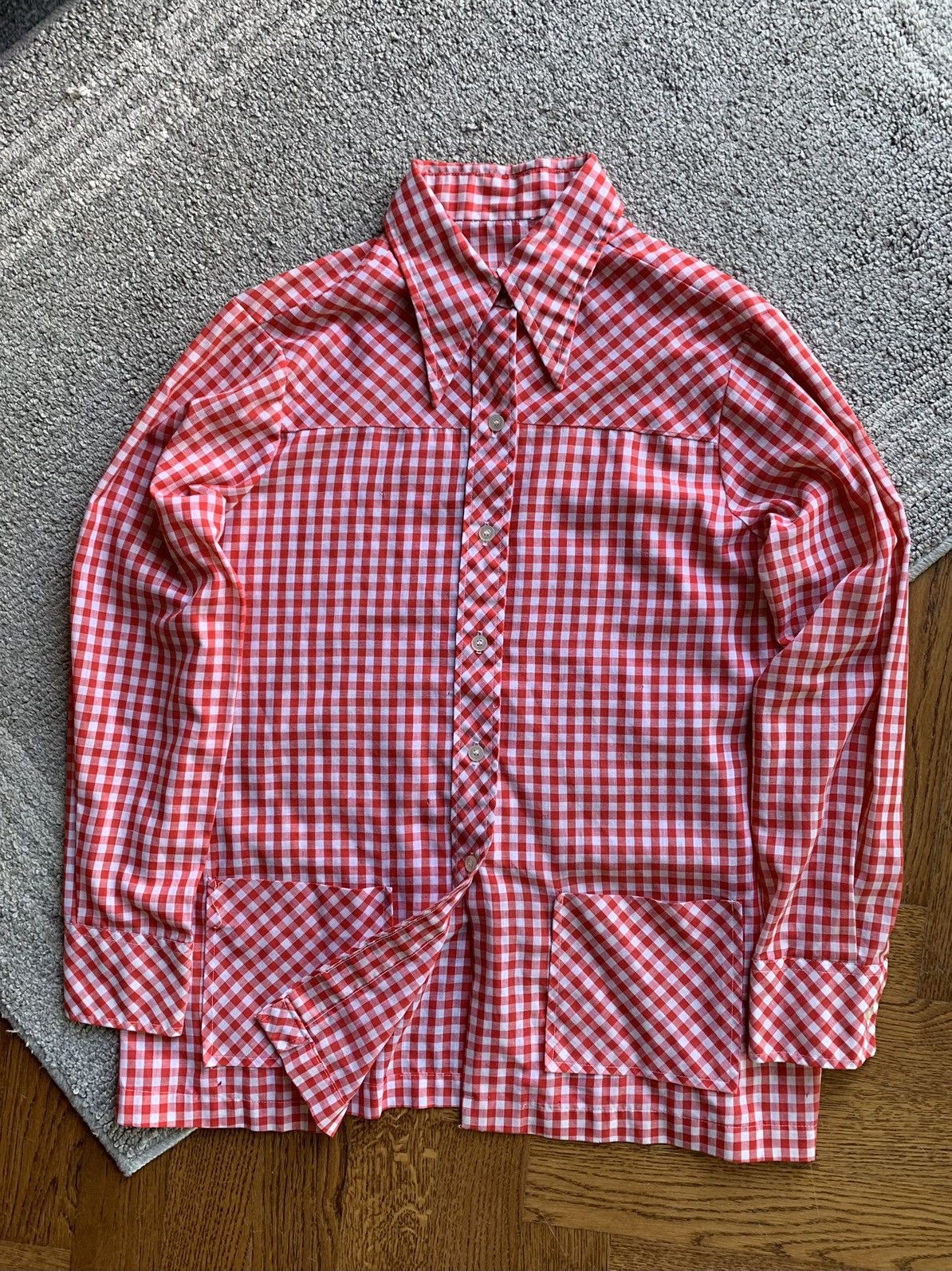 Other × Vintage True Vintage Picnic Checker Plaid Chore 1970s Hippie Boho Size XS / US 0-2 / IT 36-38 - 13 Thumbnail
