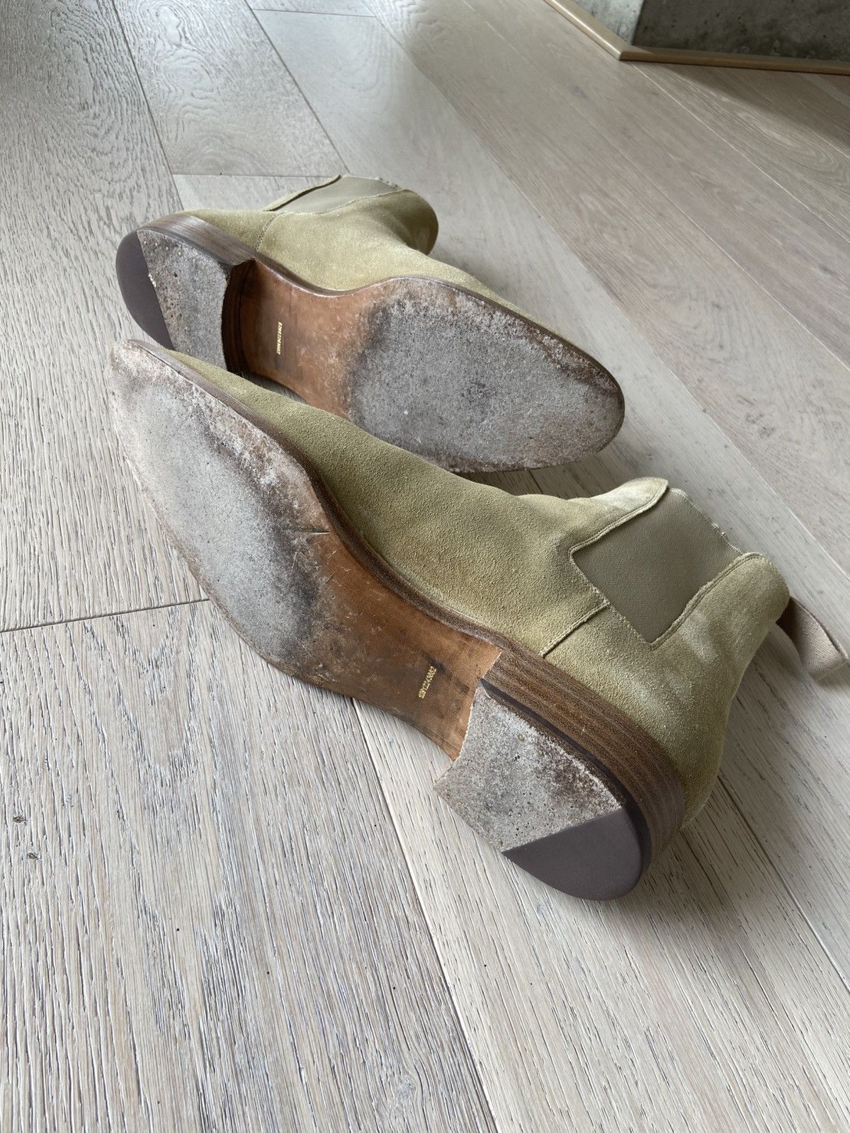 Story Et Fall Story Et Fall - Tan Suede Chelsea Boots 10 Size US 10 / EU 43 - 4 Thumbnail