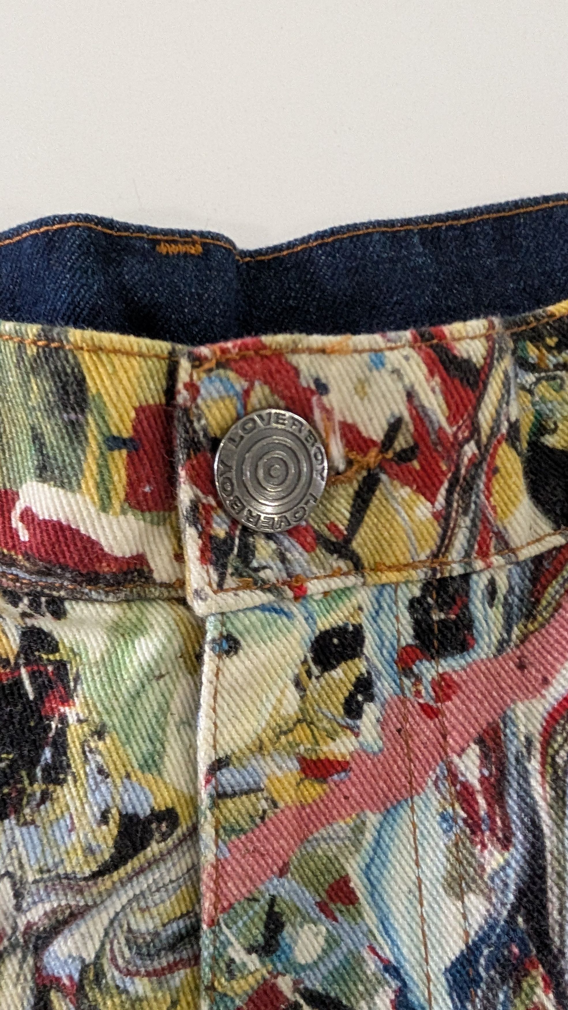 Charles Jeffrey LOVERBOY Charles Jeffrey Loverboy Painted Art Splash Jeans 30 x 32 Size US 30 / EU 46 - 8 Thumbnail