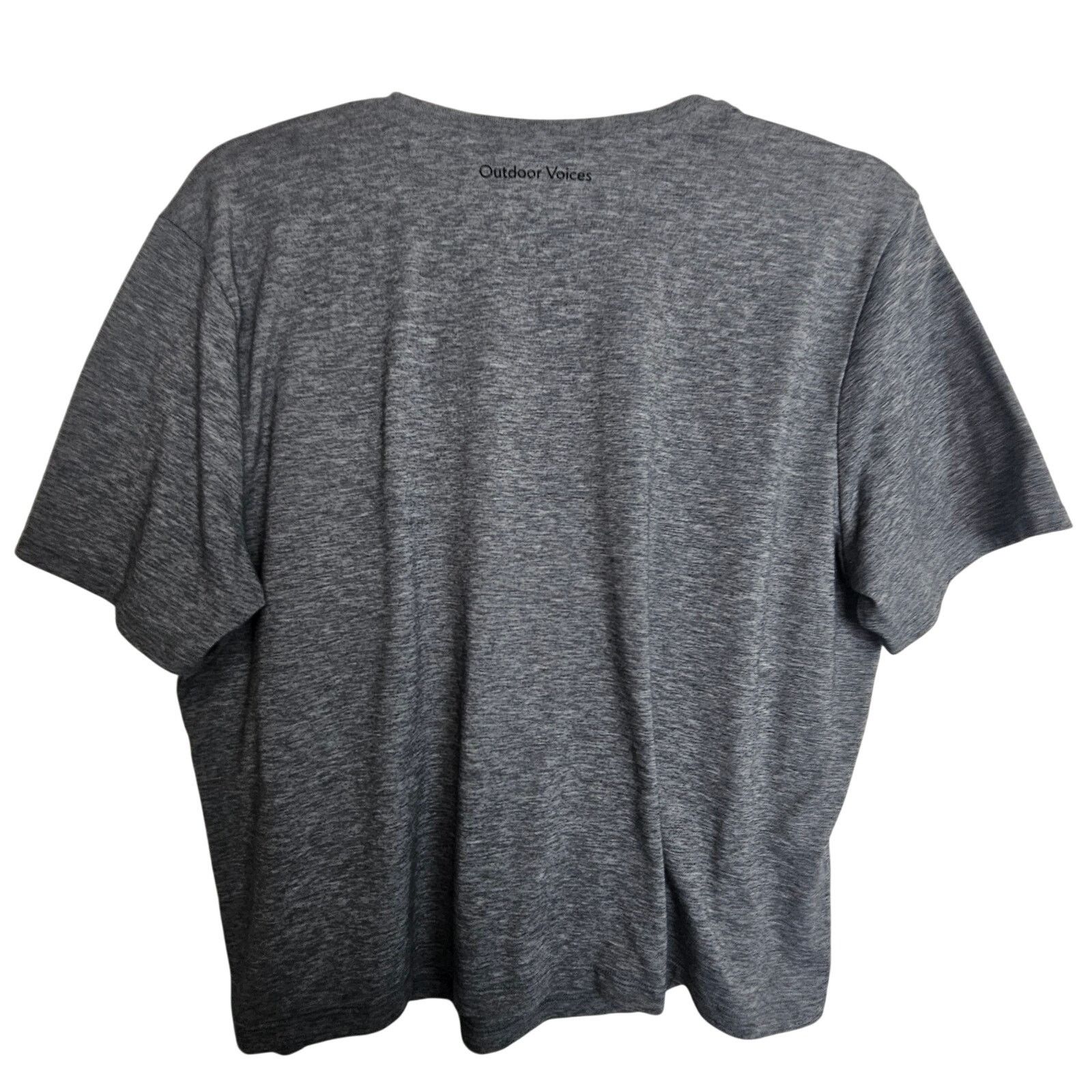 Outdoor Voices Outdoor Voices Tshirt Gray Crop Tee Short Sleeve Crew Neck L Size L / US 10 / IT 46 - 6 Thumbnail