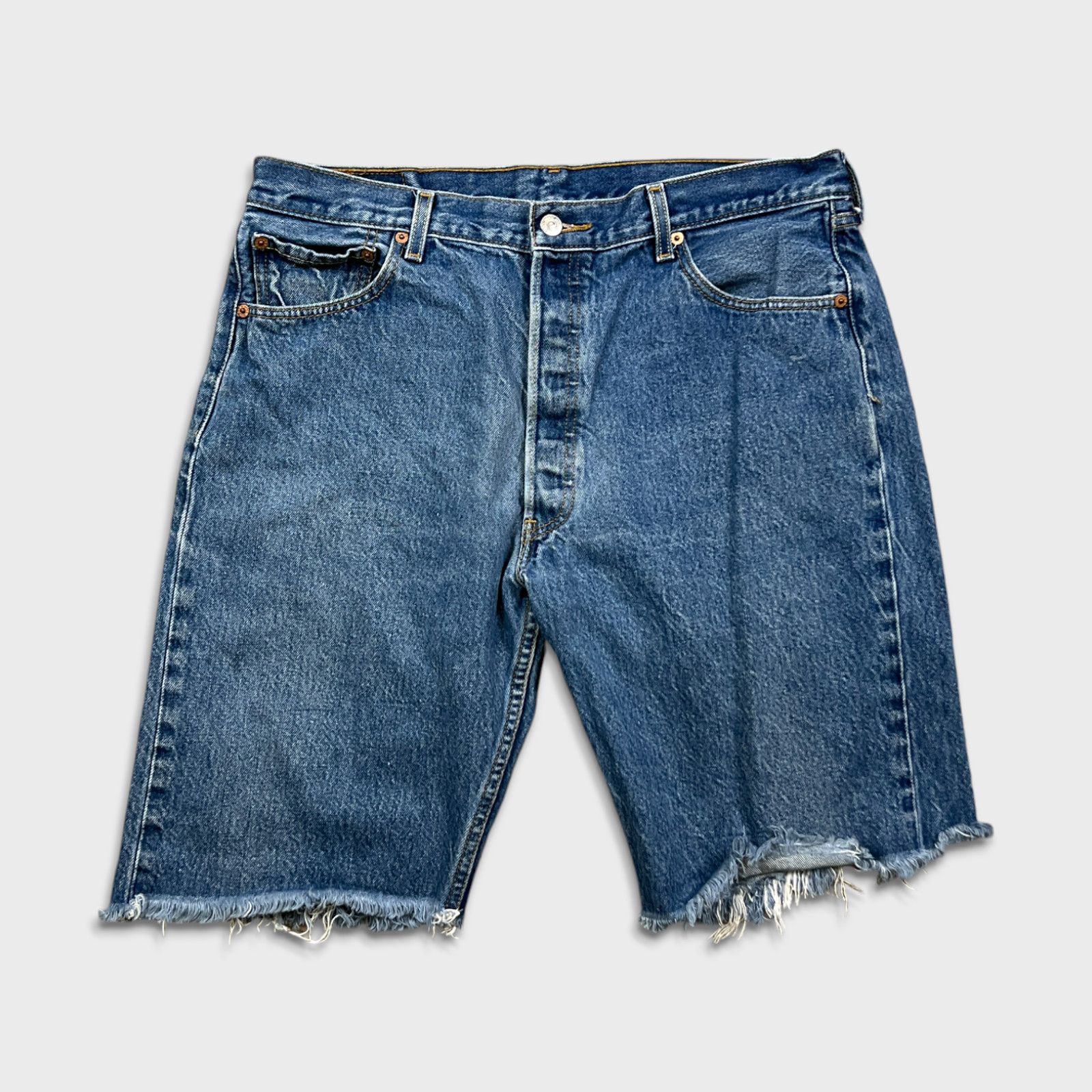ERL × Levi's New ERL x Levis 501 Distressed Denim Shorts