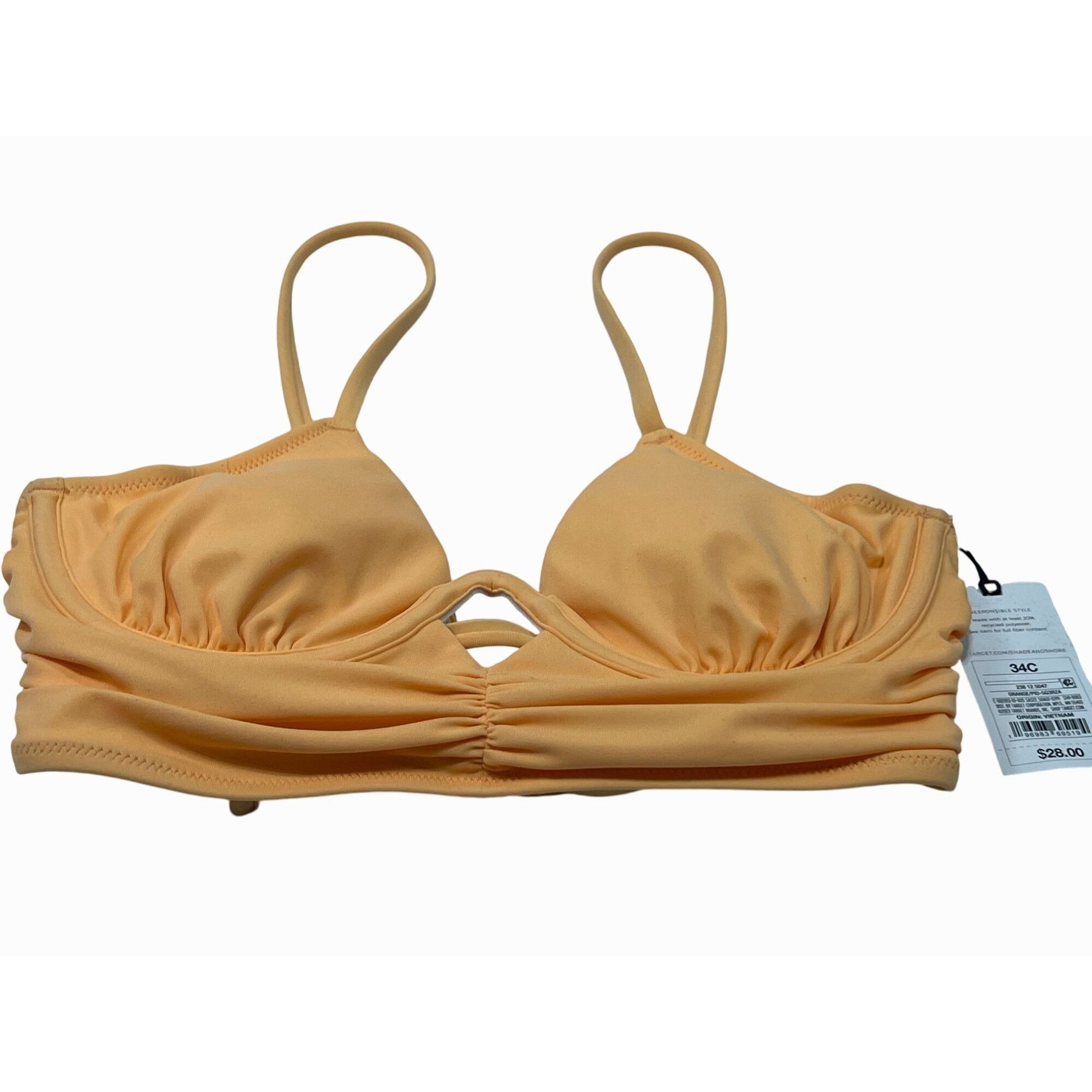 Other Shade & Shore - Women's Bikini Top Shirred Keyhole Underwire Size ONE SIZE - 5 Thumbnail