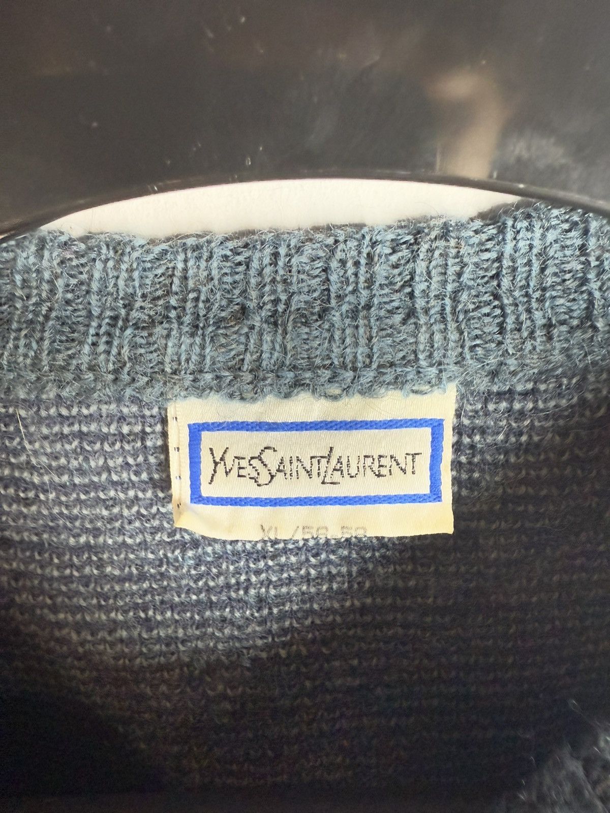 Yves Saint Laurent 1990s YSL Sweater Wool Soft Knitted Vintage Sweatshirt Size US XL / EU 56 / 4 - 4 Thumbnail