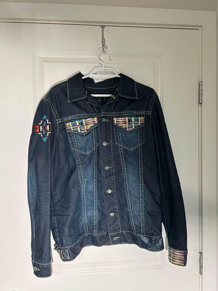 image of Red Robin Jean Jacket in Grey, Men's (Size Medium)