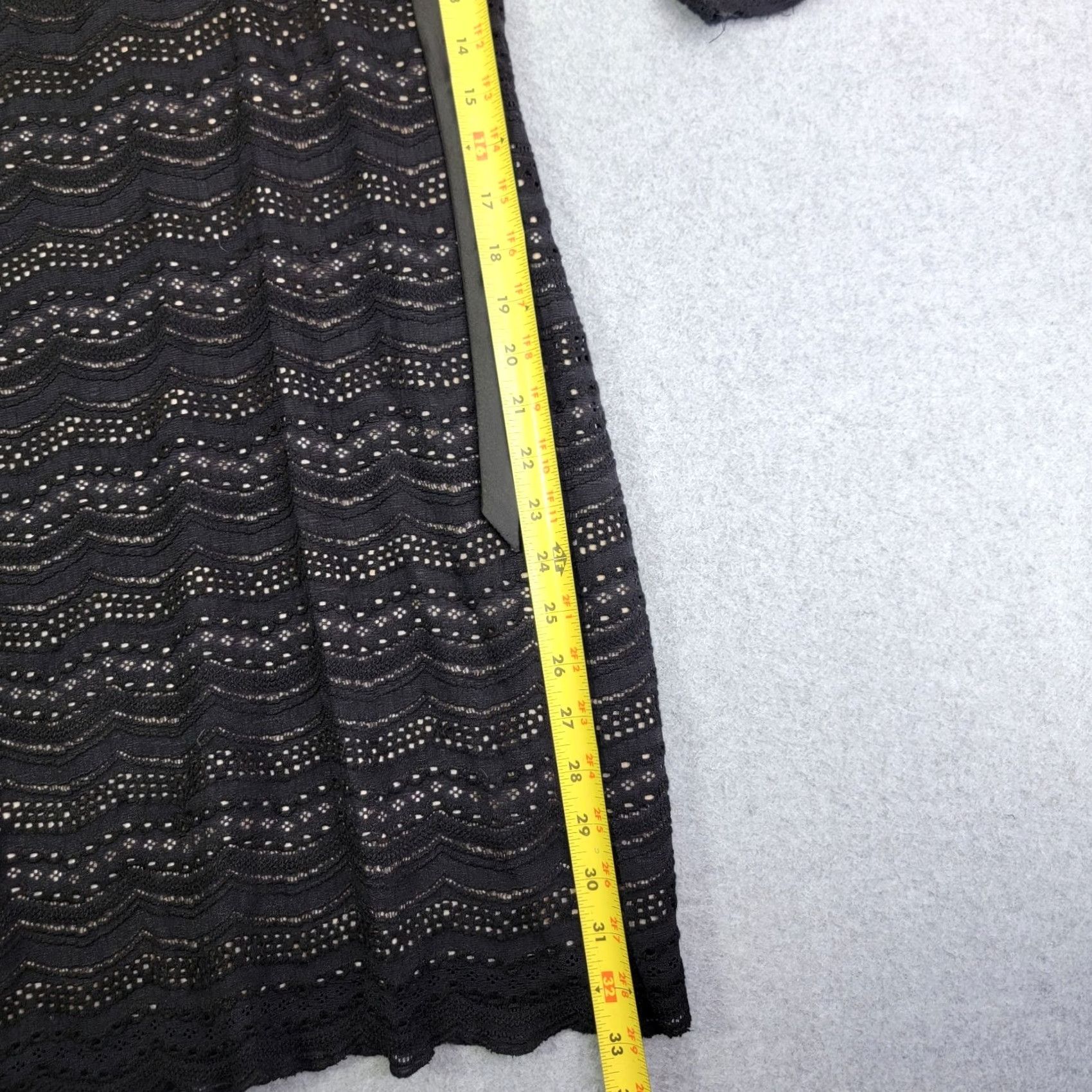 Vintage VINTAGE Denim & Supply Ralph Lauren Women’s Dress Black Lace Knit Scoop Back xs Dress Size M / US 6-8 / IT 42-44 - 7 Thumbnail