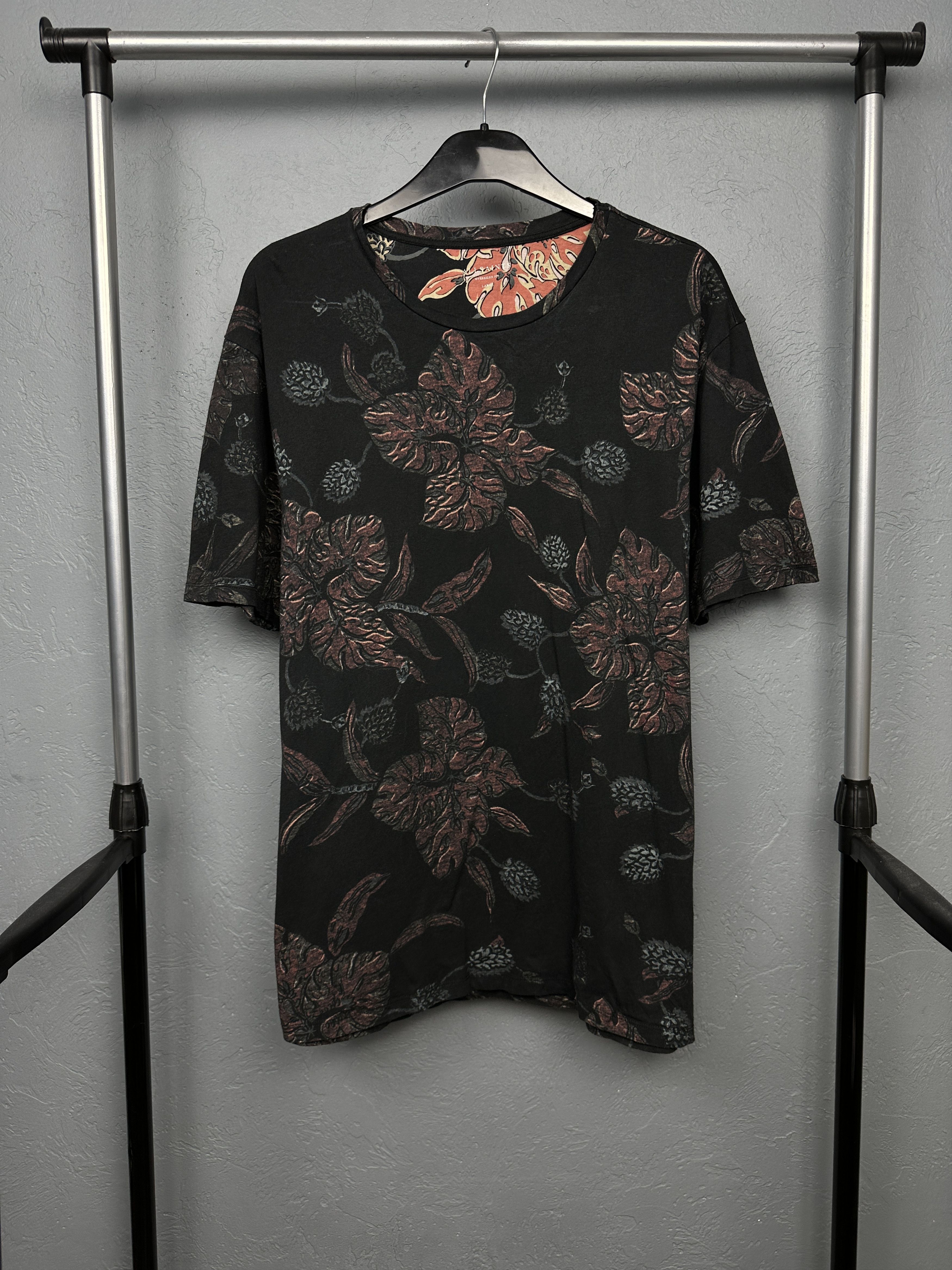 Allsaints Allsaints Mens Hawaiian Oversized T-Shirt Size US L / EU 52-54 / 3 - 1 Thumbnail