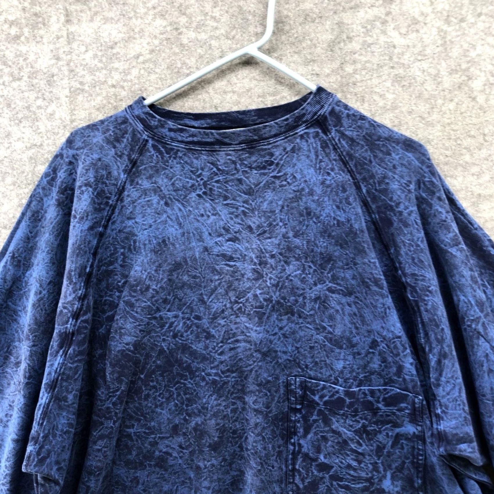 Vintage VINTAGE City Lights Oversized Sweatshirt One Size Mens Womens Blue Stone Wash Sweatshirt Pullover Crew Neck Fleece 100% Cotton Size ONE SIZE - 3 Thumbnail