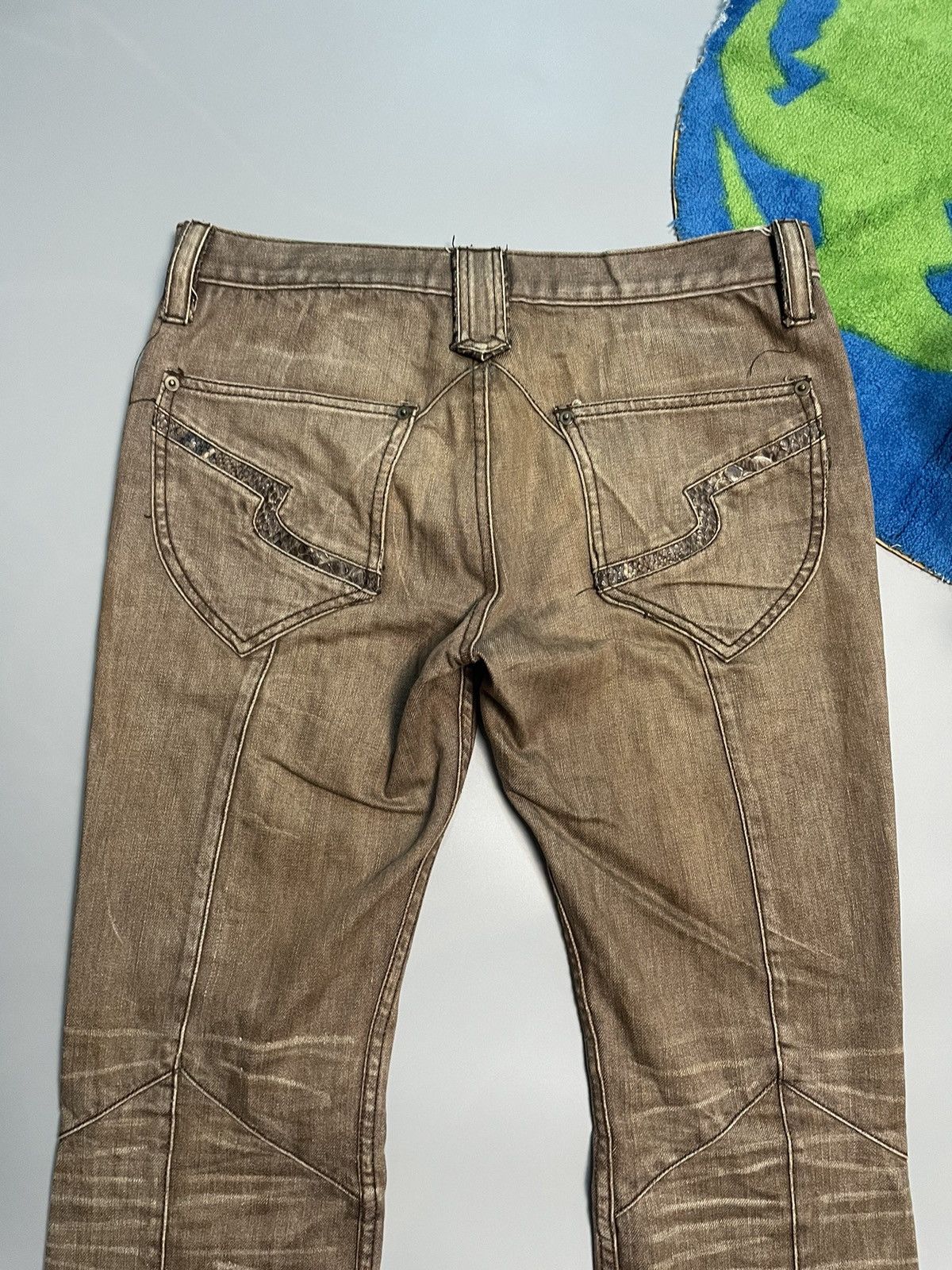 If Six Was Nine Snake Skin Semantic Design Denim Size US 32 / EU 48 - 12 Thumbnail