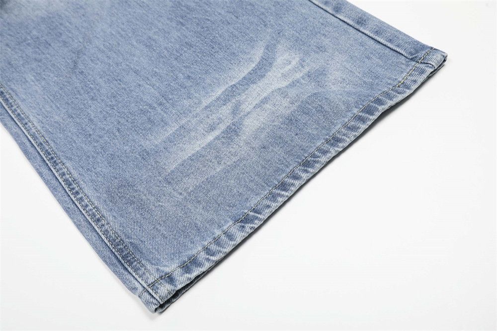 Japanese Brand × Jean Men's American retro distressed straight gradient jeans Size US 34 / EU 50 - 6 Thumbnail