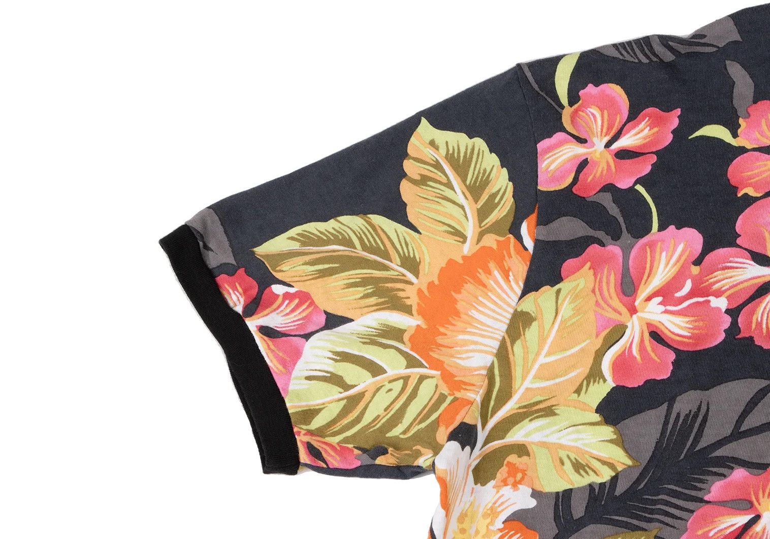 Etro Hibiscus Print T-Shirt in Black, Orange, and Pink, Size S Size US S / EU 44-46 / 1 - 4 Thumbnail