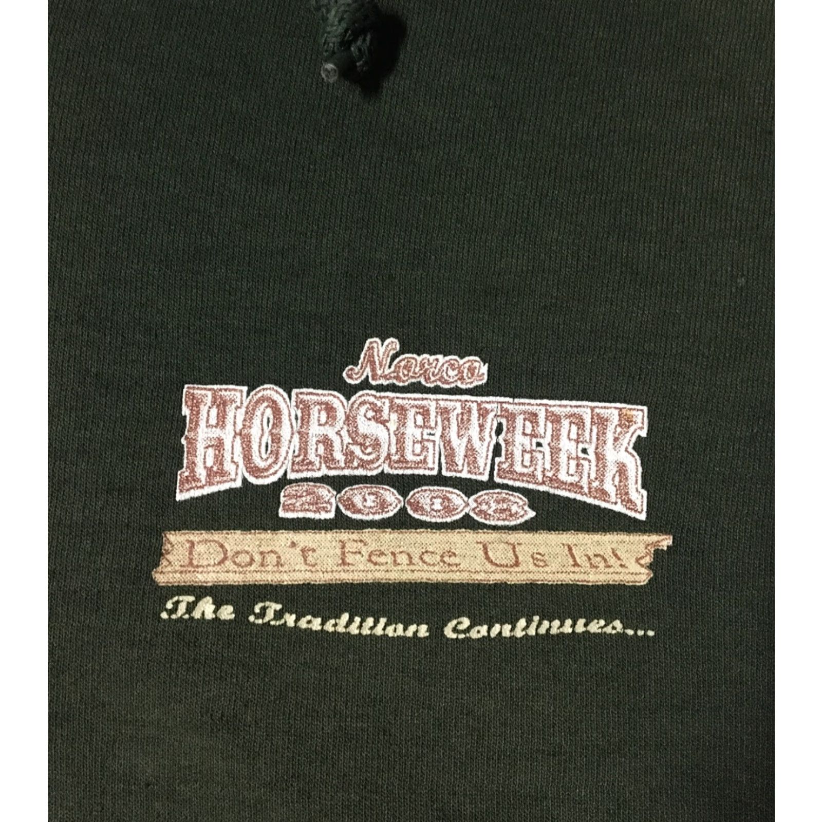 Vintage VINTAGE Norco Horse Week Hoodie Seasonal Distressed Green Full Zip Large Men Size US L / EU 52-54 / 3 - 4 Thumbnail