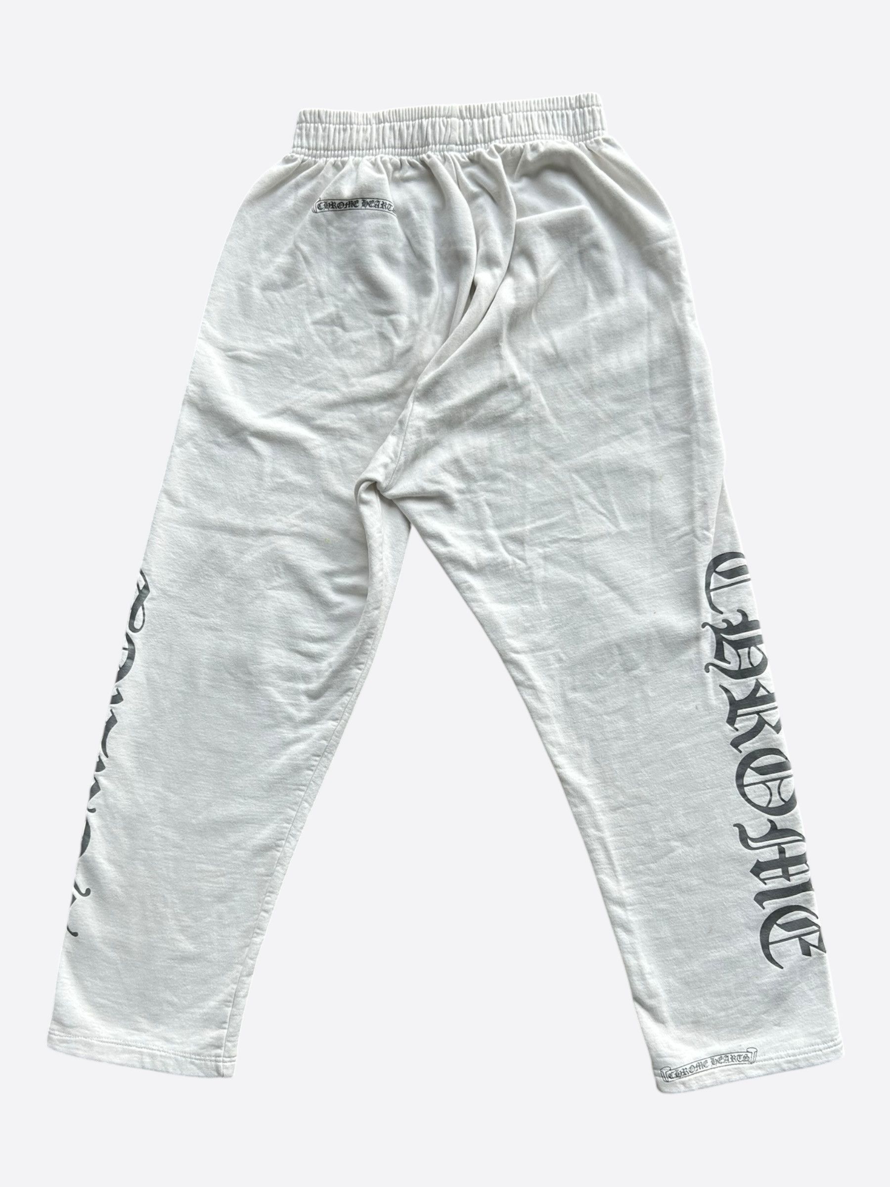 Chrome Hearts Chrome Hearts White & Grey Logo Sweatpants Size US 30 / EU 46 - 2 Thumbnail