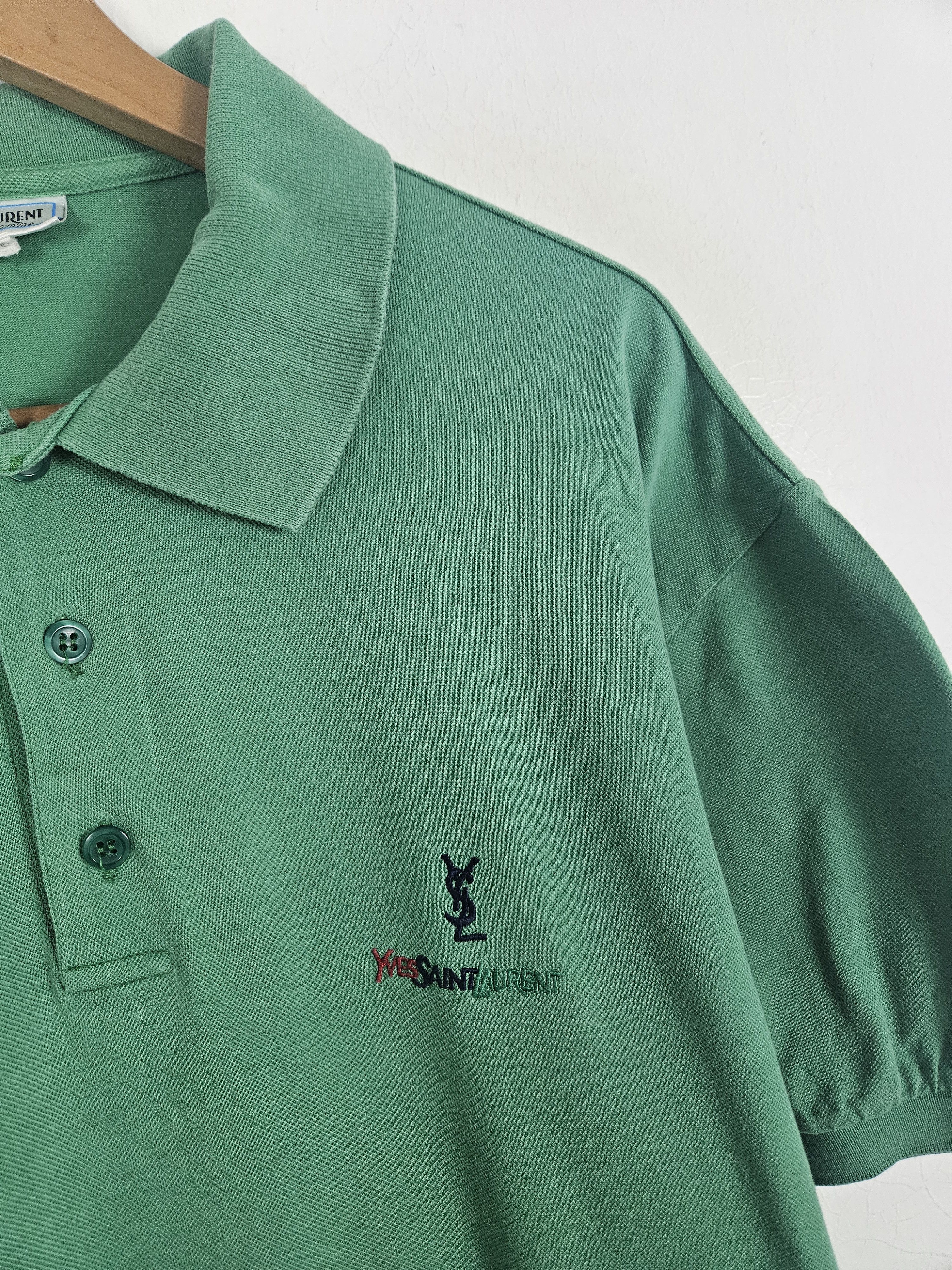 Designer × Vintage × Yves Saint Laurent Vintage Yves Saint Laurent Ysl tricots pour homme Polo shirt Size US L / EU 52-54 / 3 - 8 Thumbnail