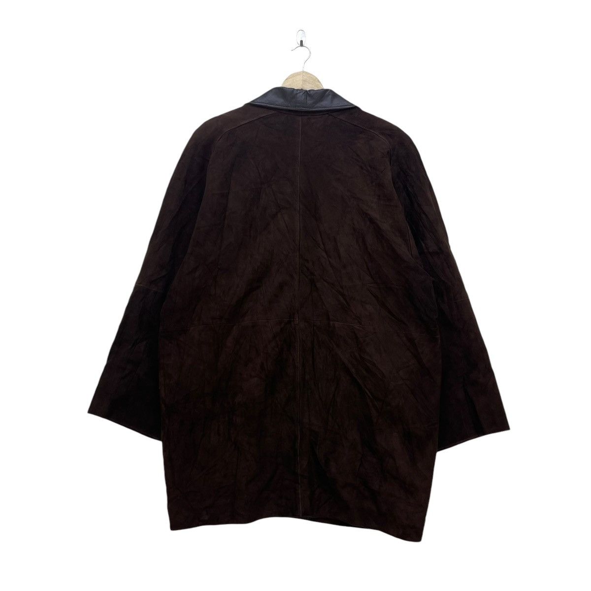 Japanese Brand × Vintage Japanese Brand Suede Leather Long Coat Made In Japan Size US M / EU 48-50 / 2 - 3 Thumbnail