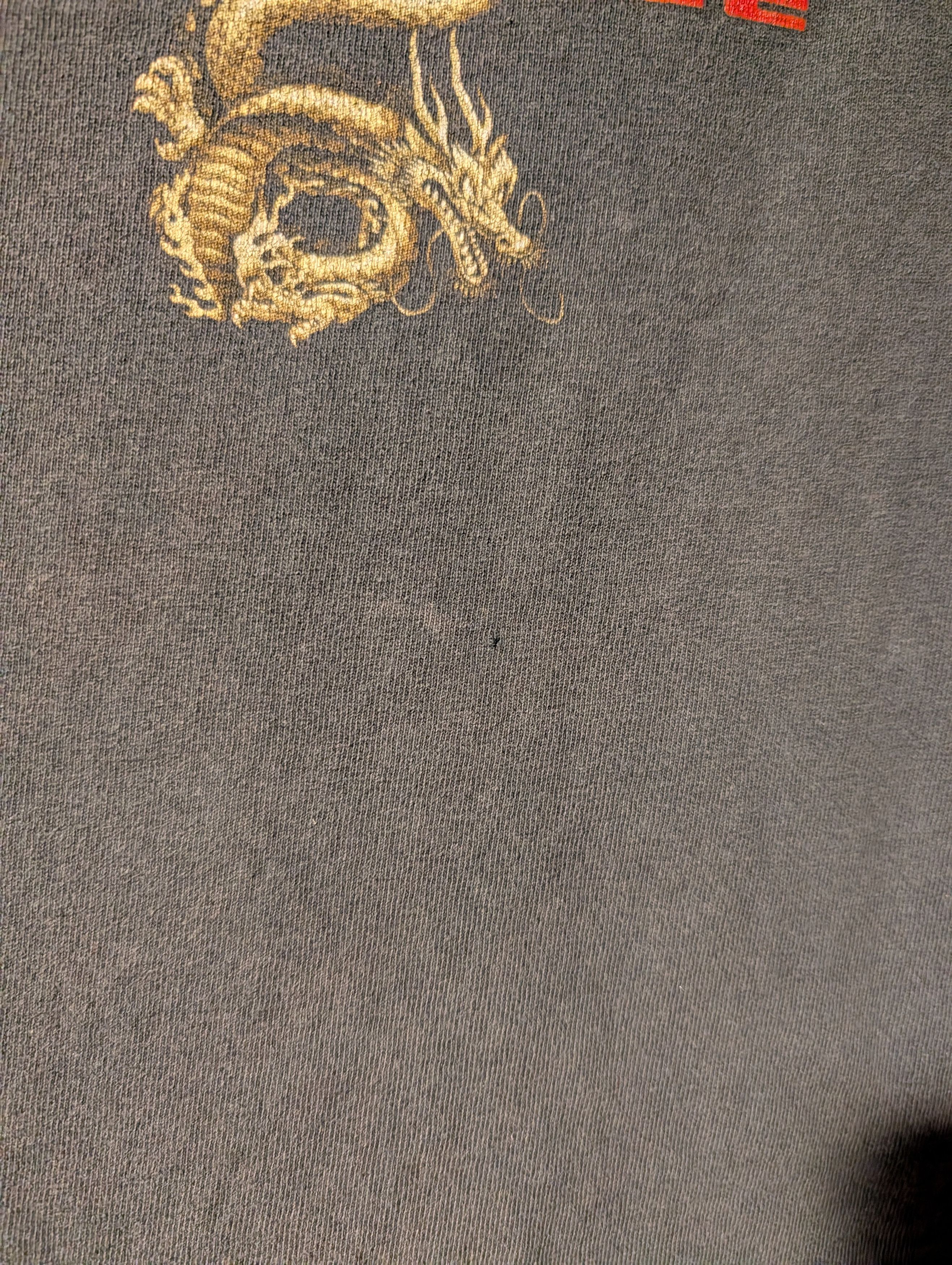 Vintage Vintage 90s Bruce Lee The Dragon Movie Promo T-Shirt Size US XXL / EU 58 / 5 - 17 Thumbnail