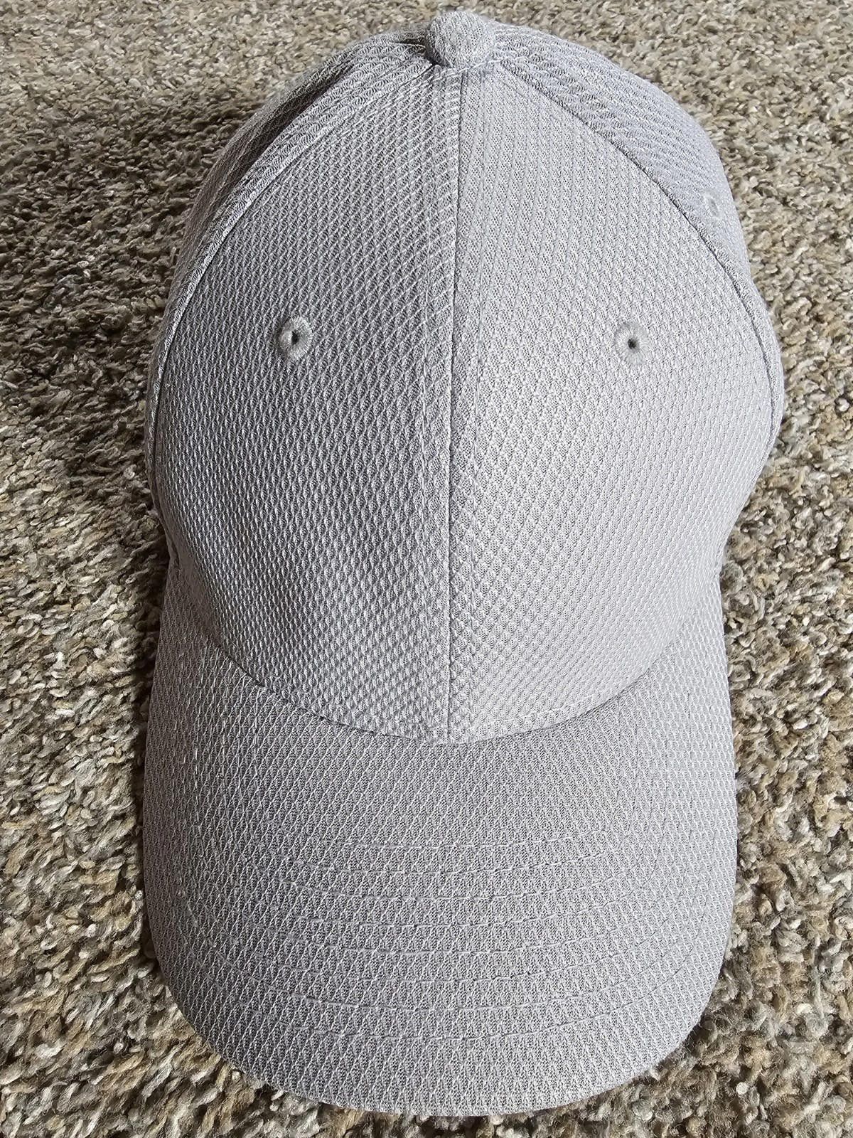 New Era New Era Baseball Cap Unisex Hat Stretch Fit M/L Plain Gray Size ONE SIZE - 2 Thumbnail
