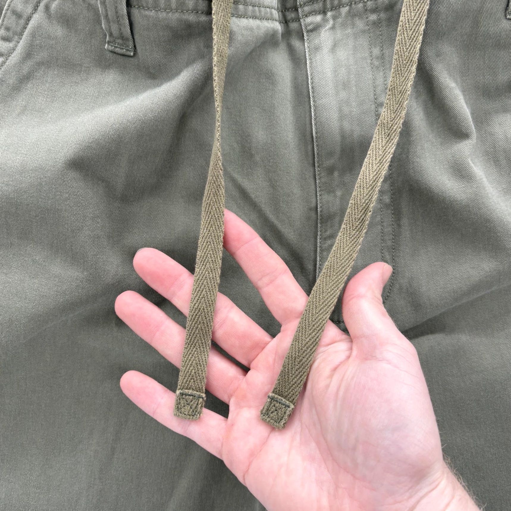 Lands' End Lands' End Cargo Pants Mens Large Green Classic Fit Elastic Waist Workwear NWT Size US 33 - 5 Thumbnail