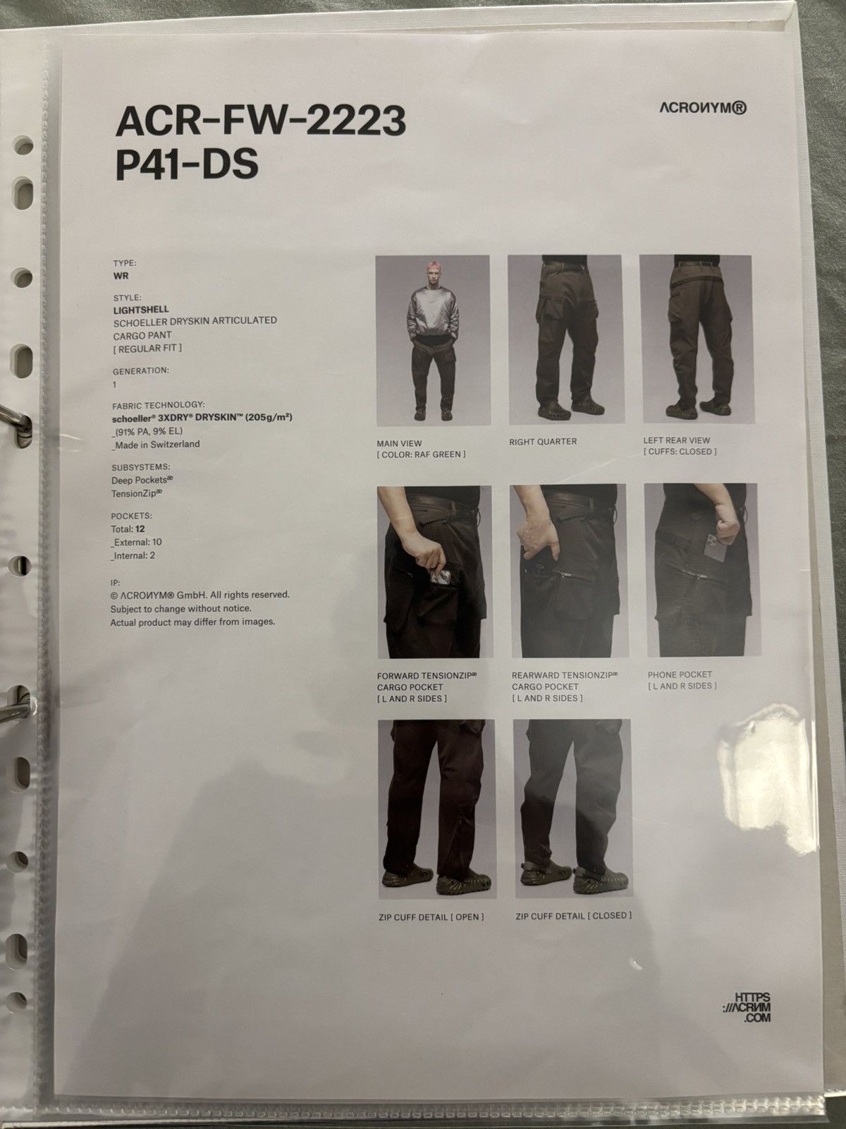 Acronym Acronym P41-DS Size M Size US 33 - 6 Thumbnail