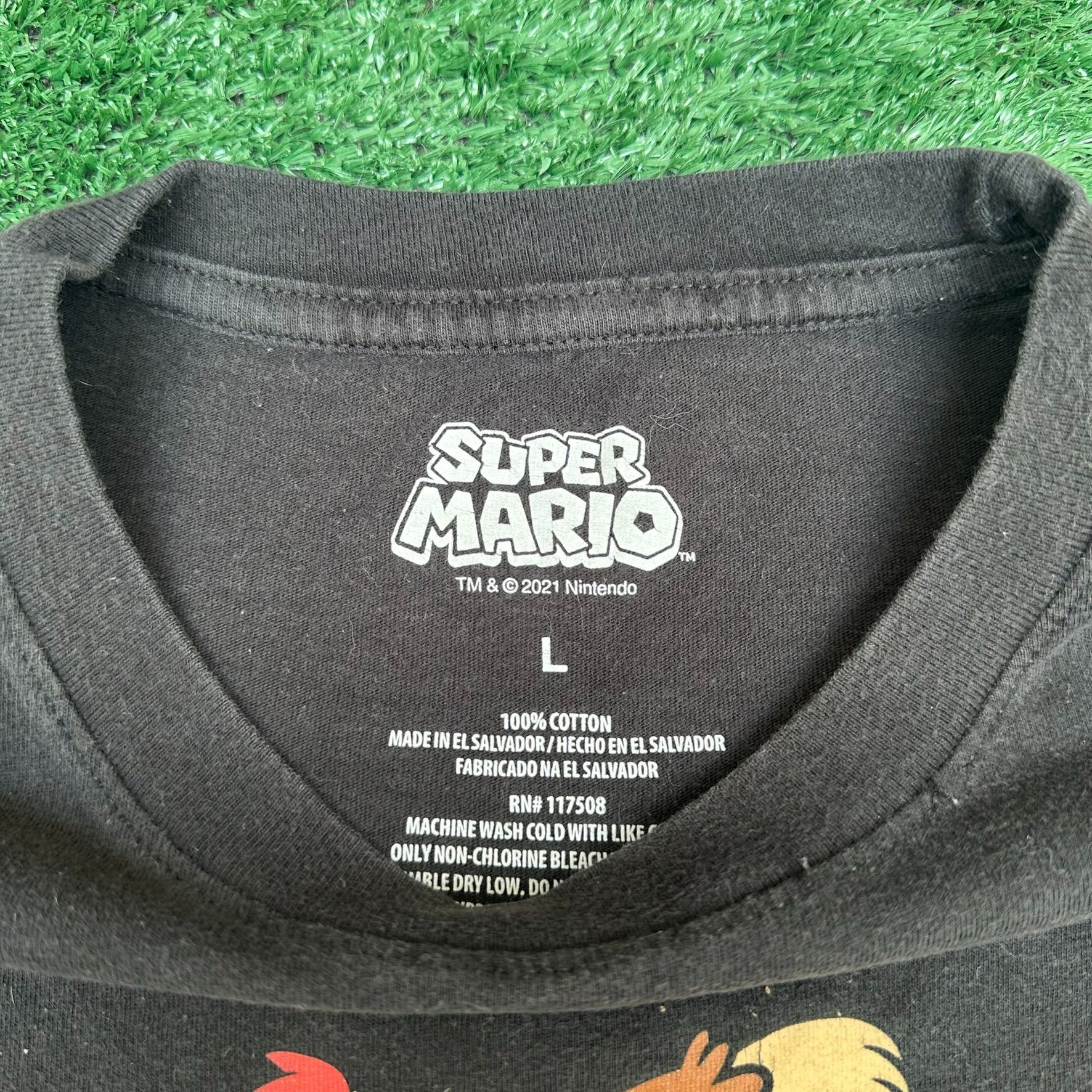 Nintendo Nintendo Super Mario Characters T-Shirt Black L Video Gamer Size US L / EU 52-54 / 3 - 4 Thumbnail