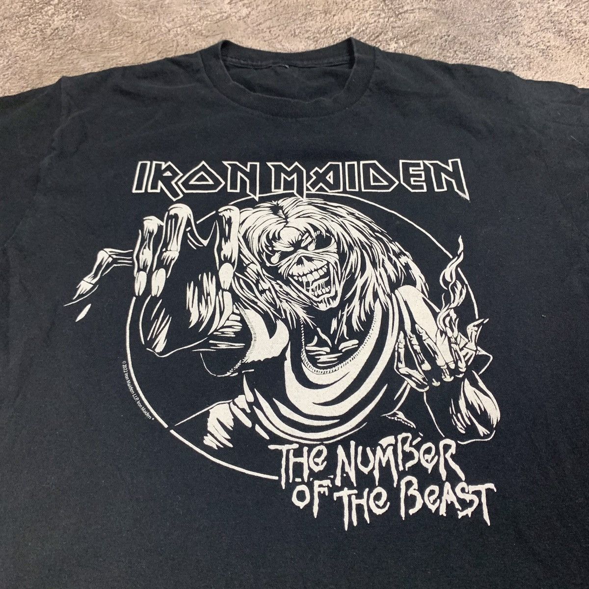 Vintage Vintage 90s Iron Maiden Band Tee Graphic Horror Punk Slim S Size US S / EU 44-46 / 1 - 4 Thumbnail