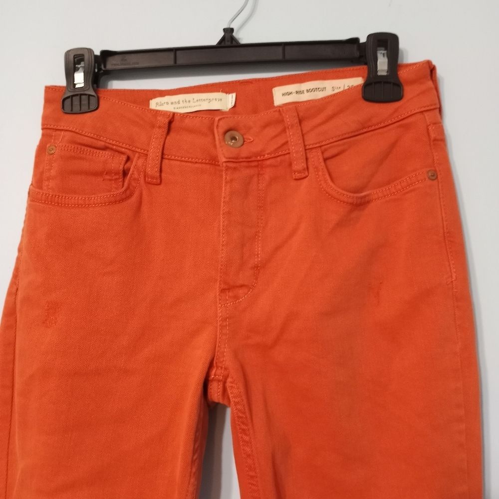 Anthropologie Pilcro And The LetterPress High Rise Bootcut Raw Hem Size 25 Size 25" / US 0 / IT 36 - 11 Thumbnail