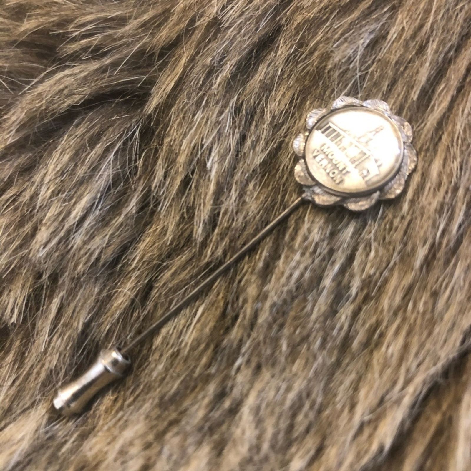 Other Antique Mount Vernon silver tone hat pin stick pin Size ONE SIZE - 2 Thumbnail
