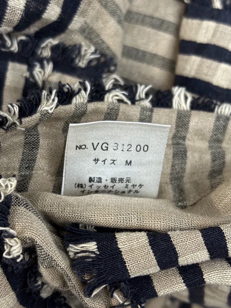Issey Miyake Issey Miyake Cotton and linen striped jacket Size M / US 6-8 / IT 42-44 - 5 Thumbnail