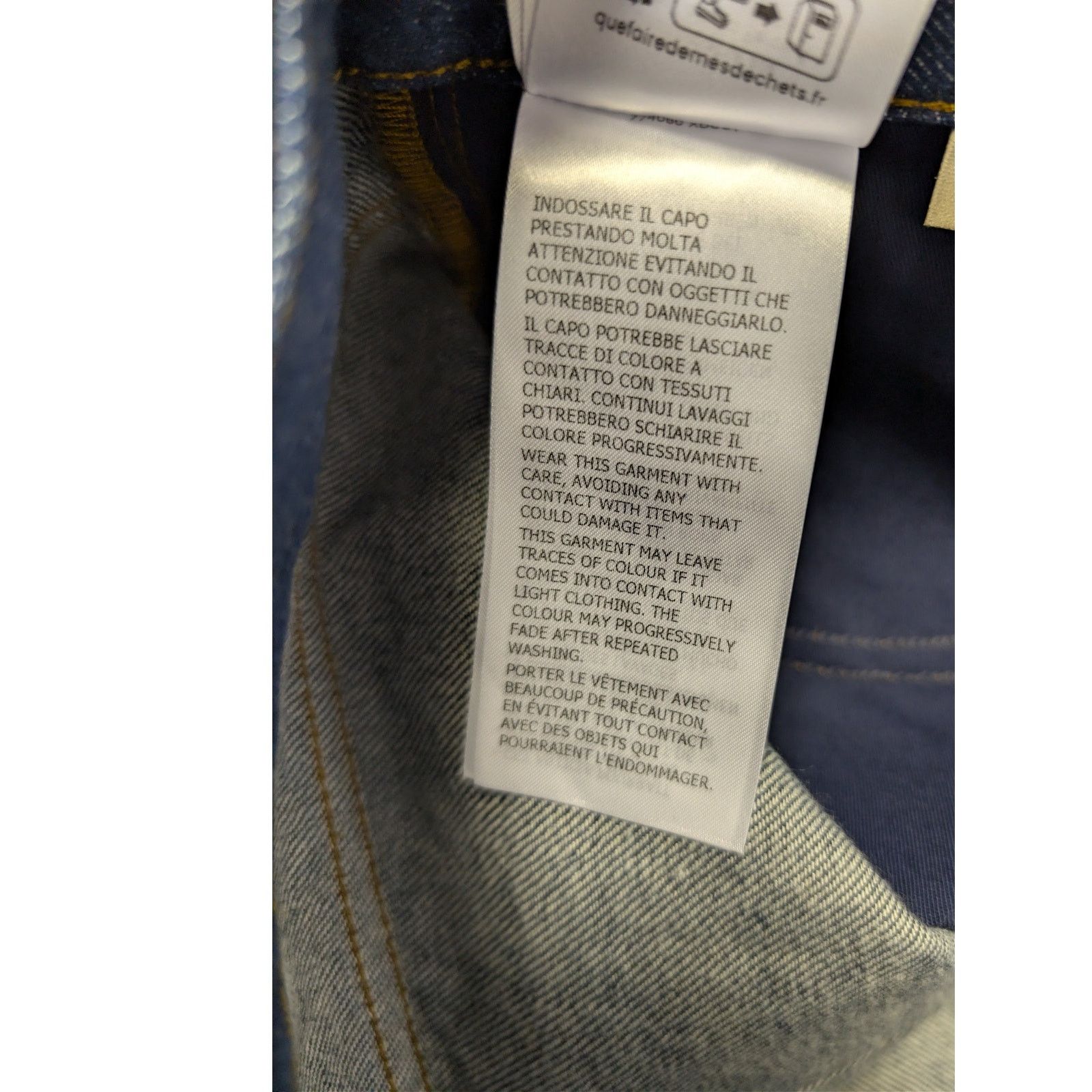 Gucci o1rshd1 Horsebit Straight-Leg Denim Pants in Indigo Blue Size US 30 / EU 46 - 20 Thumbnail