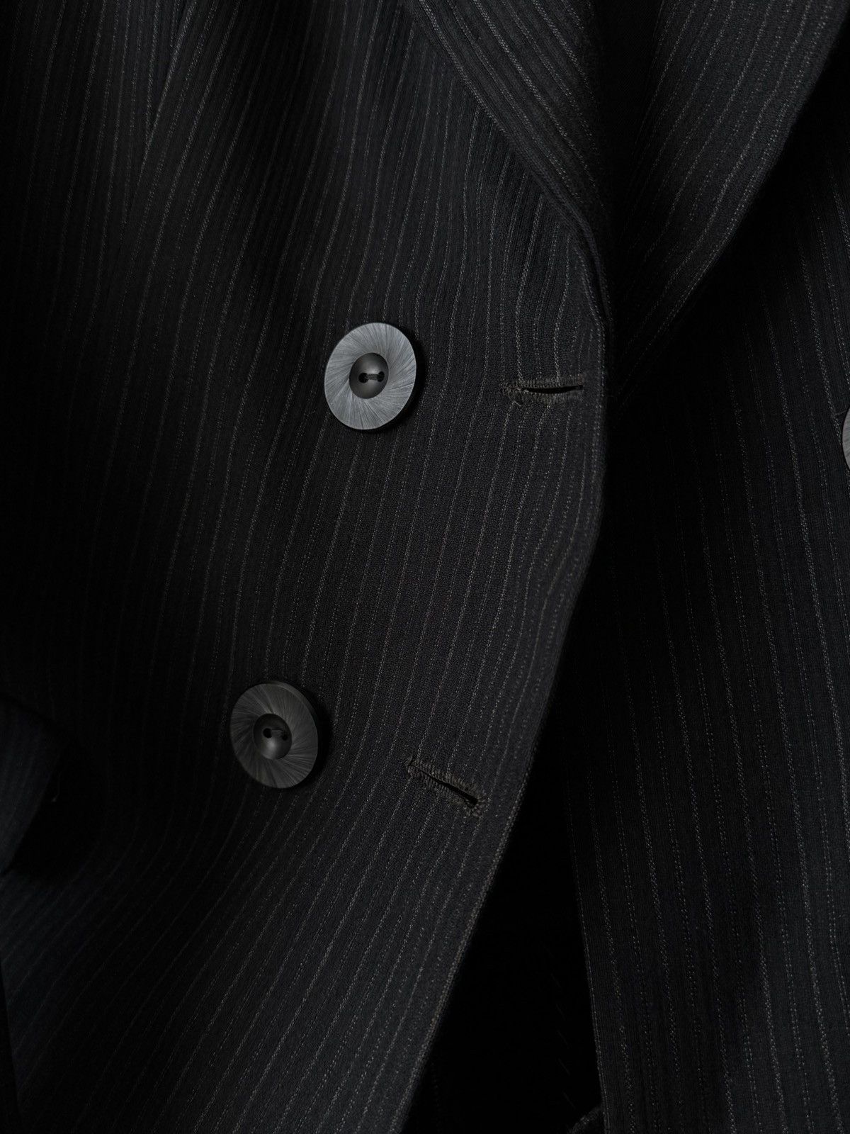 Japanese Brand 1940s Vintage German Women’s Wool Gabardine Striped Suit Size M / US 6-8 / IT 42-44 - 5 Thumbnail