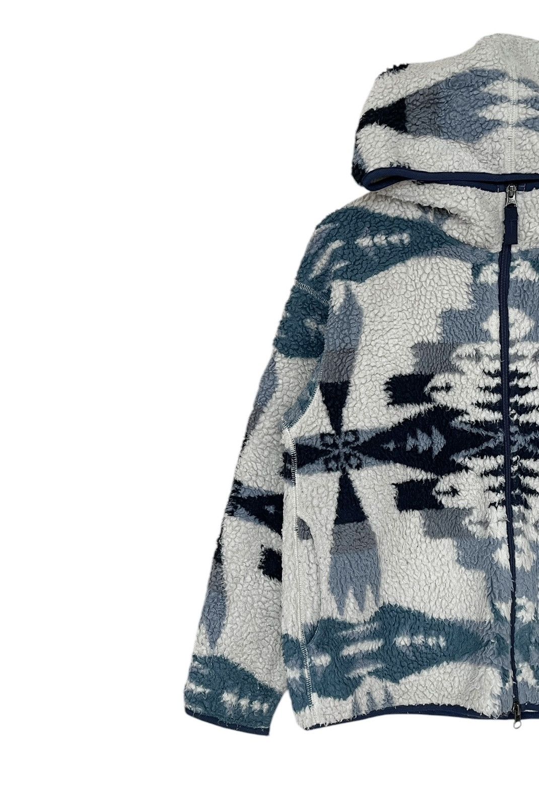 Pendleton × Vintage Vintage Brand Pendleton Navajo Fleece Hoodie 1990s Size US M / EU 48-50 / 2 - 4 Thumbnail