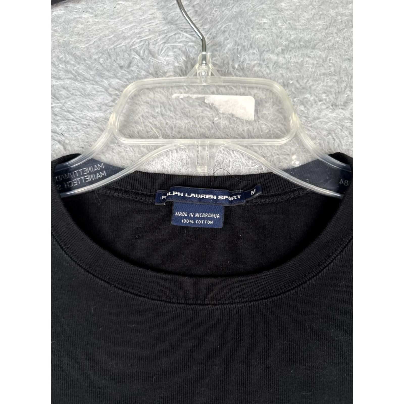 Polo Ralph Lauren Ralph Lauren Sport Shirt Teens Medium Black Slim Fit Long Sleeve Cotton Logo Tee Size US M / EU 48-50 / 2 - 7 Thumbnail