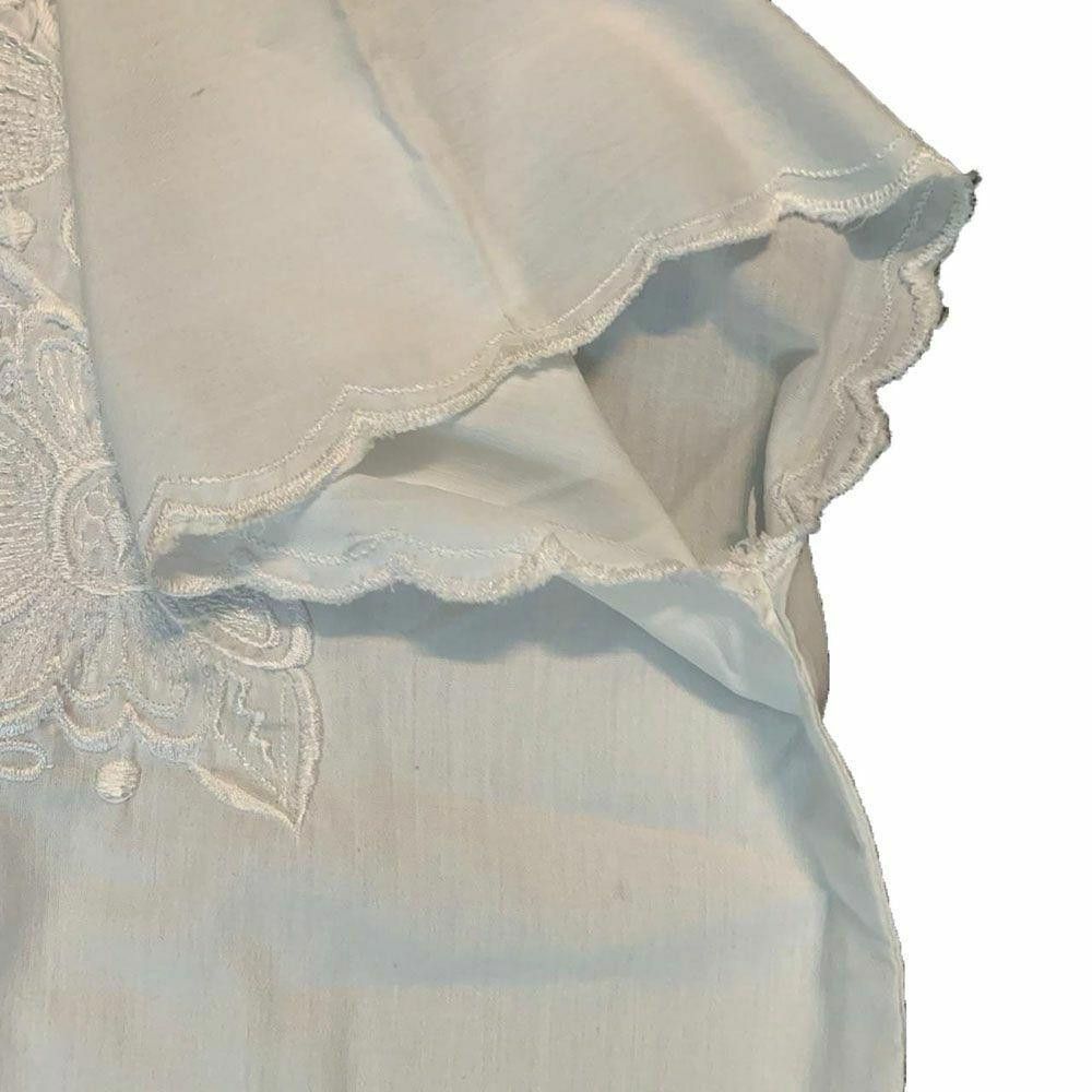 Designer Pre Owned White Hand Made Dress L Size L / US 10 / IT 46 - 3 Thumbnail