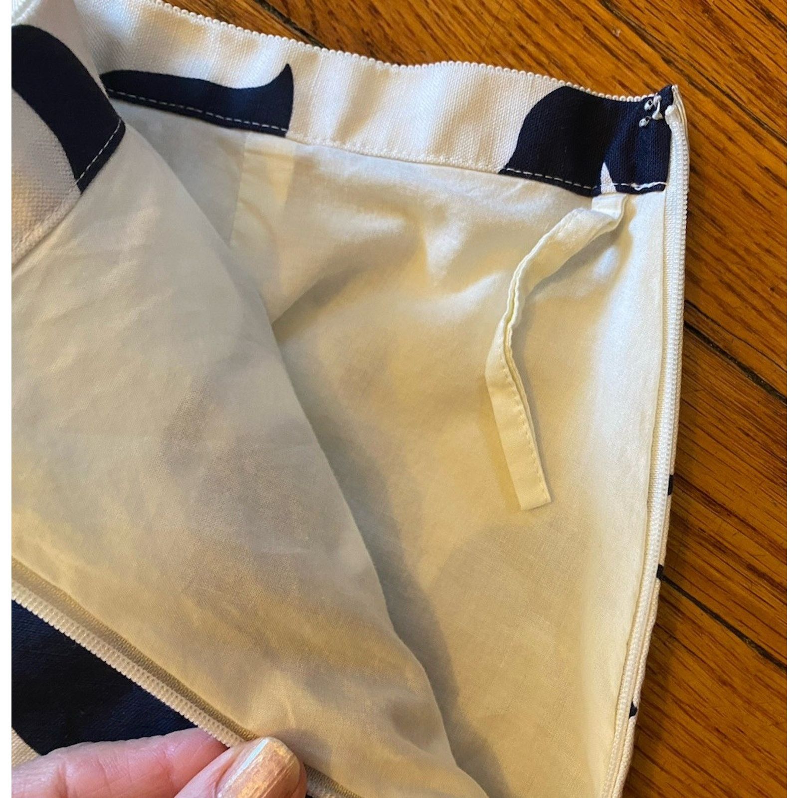 Banana Republic BANANA REPUBLIC Navy Flare Skirt Cotten Linen Blend Women 8 Size 30" / US 8 / IT 44 - 5 Thumbnail