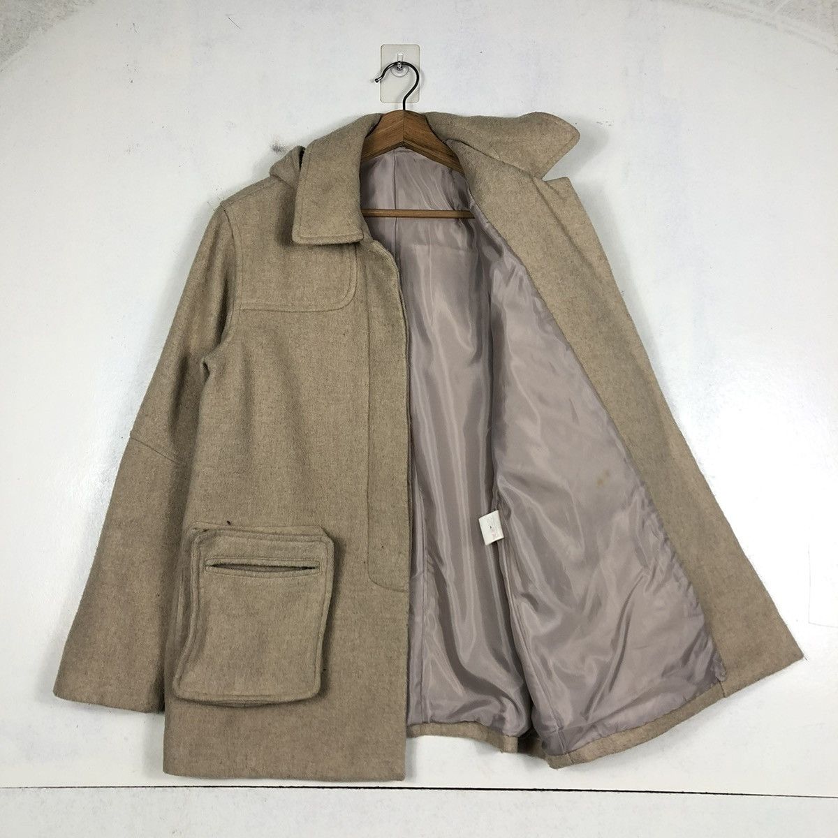 Japanese Brand × Vintage 📌PILE OF TRASH WOOL BIKER JACKET 3D POCKET Size US M / EU 48-50 / 2 - 12 Thumbnail