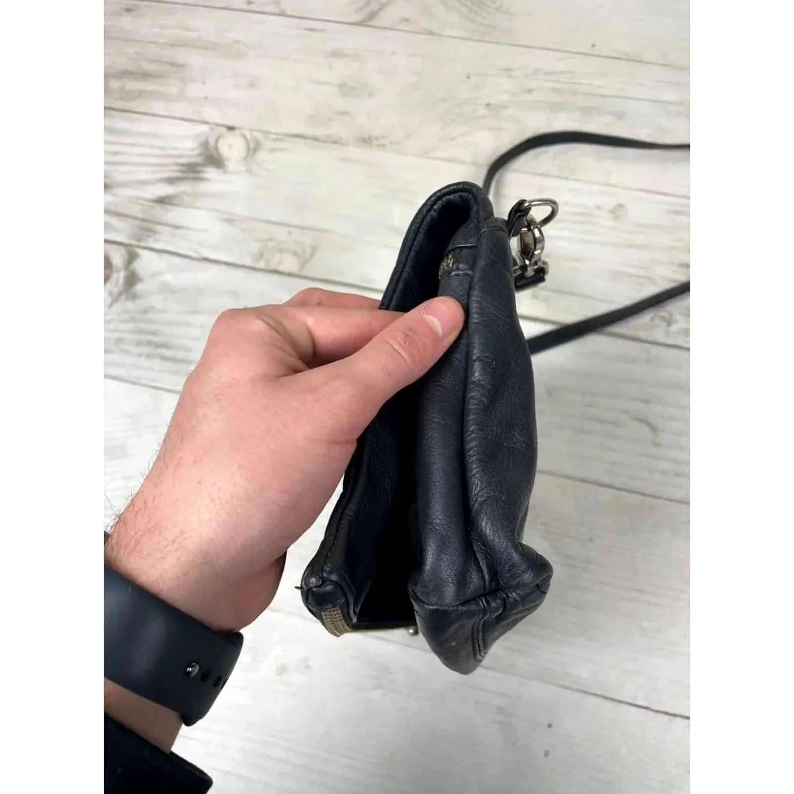 Vivienne Westwood Vivienne Westwood Shoulder Bag Black Leather Women's Logo Orb 18/28/7cm Vintage: No Size ONE SIZE - 6 Thumbnail
