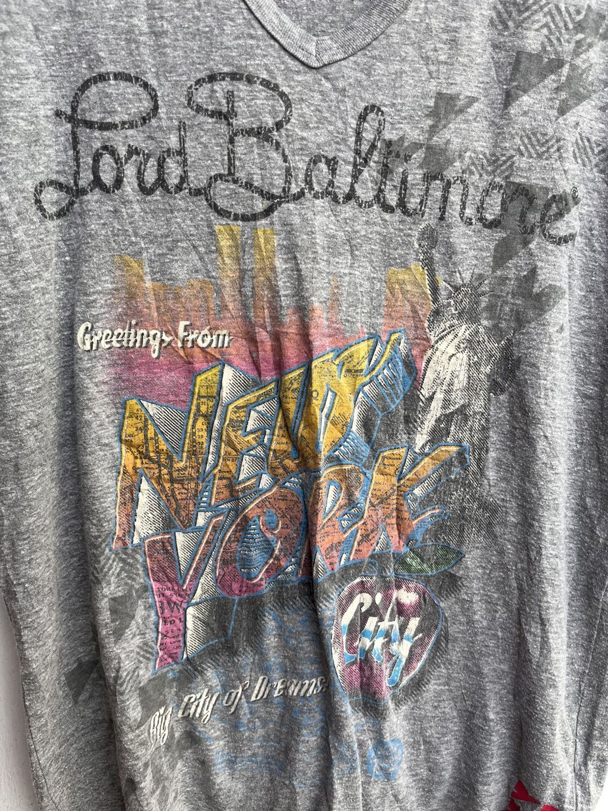 Japanese Brand STEAL! Lord Baltimore Newyork Tee Y2K Size US S / EU 44-46 / 1 - 2 Thumbnail