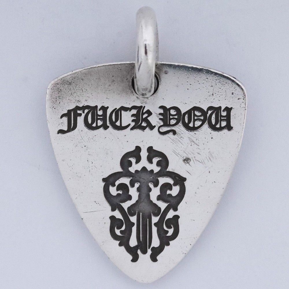 アクセサリー CHROME HEARTS Lips & Tongue Guitar pick Chrome Hearts Chrome Hearts Guitar Pick Lip & Tongue Silver Size