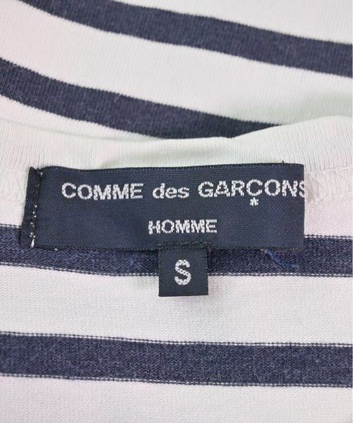 Comme des Garcons Homme T-Shirts striped cotton nylon crewneck pullover White x Navy Size US S / EU 44-46 / 1 - 6 Thumbnail