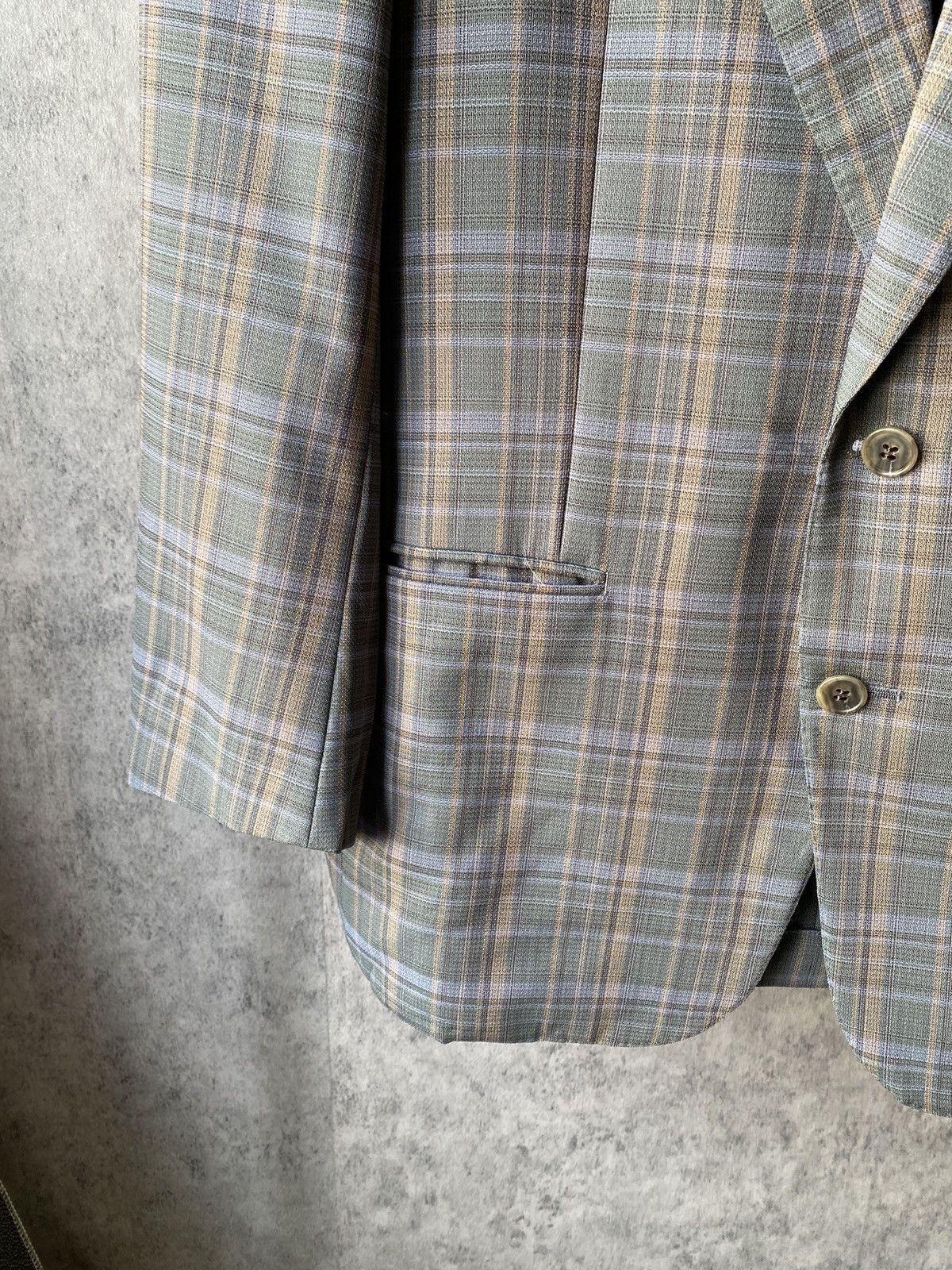 Balenciaga Vintage 90s Balenciaga Paris Plaid Design Blazer Size US L / EU 52-54 / 3 - 4 Thumbnail