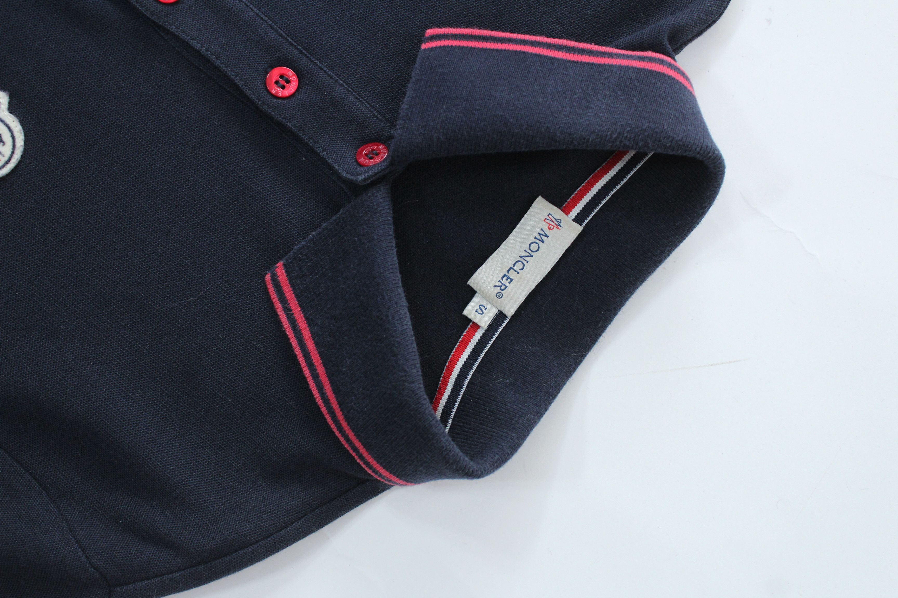 Moncler Moncler Maglia Polo Manica Corta Shirt Dress Navy S Size S / US 4 / IT 40 - 9 Thumbnail