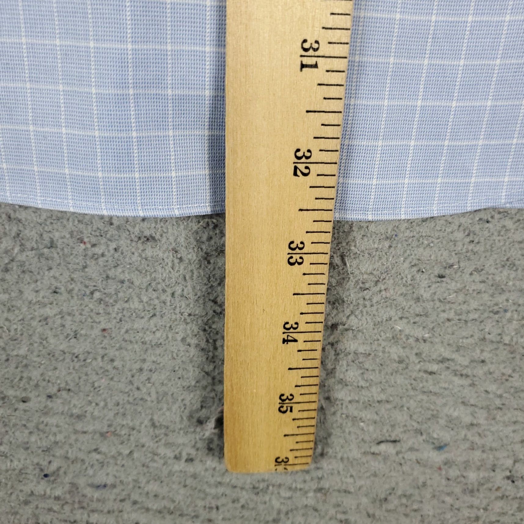 Brooks Brothers Brooks Brothers Shirt Mens 16.5 Blue Check Dress Button Up Long Sleeve Size 46R - 4 Thumbnail