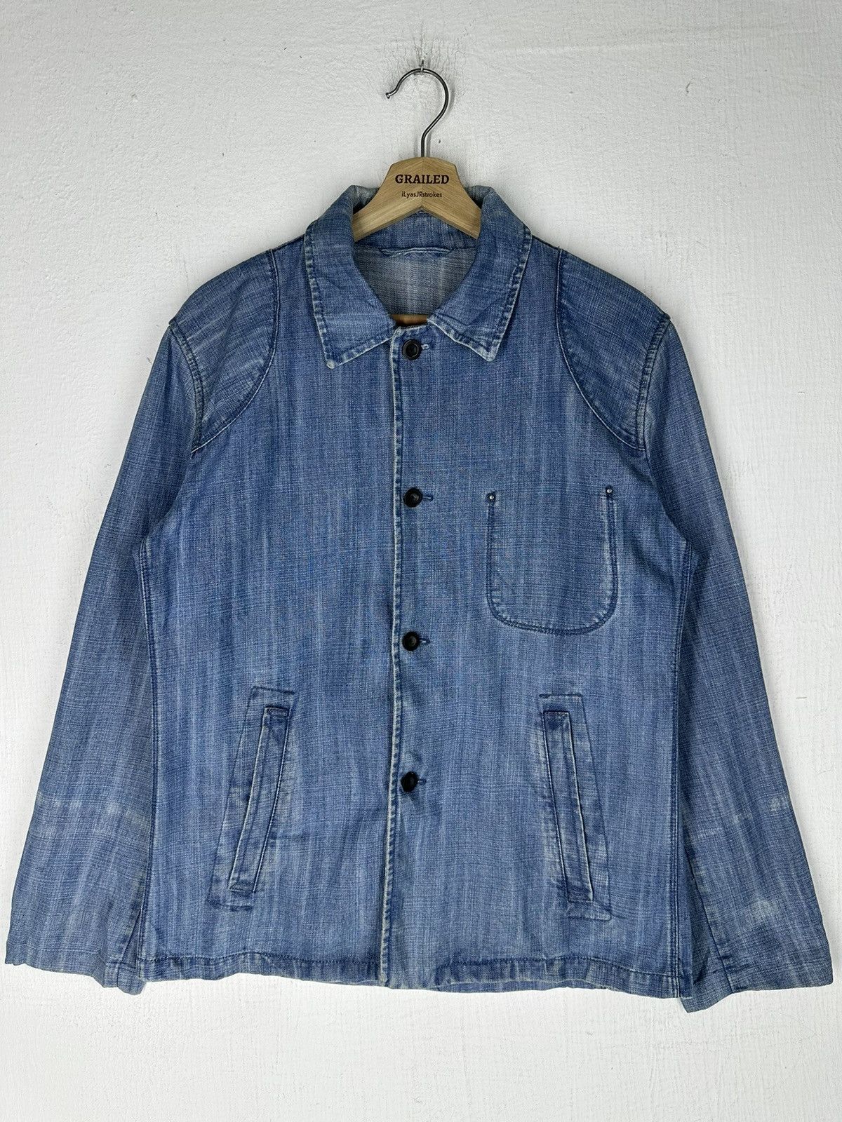 Jil Sander Vintage Jil Sander French Workwear Jacket Size US M / EU 48-50 / 2 - 1 Thumbnail