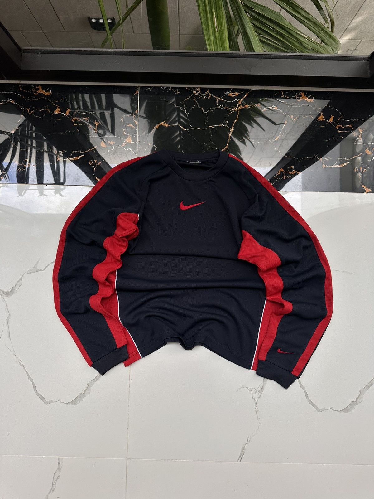 Nike × Vintage 🦀NIKE VINTAGE DOUBLE SWOOSH STREETWEAR LONGSLEEVE🦀 Size US S / EU 44-46 / 1 - 2 Thumbnail
