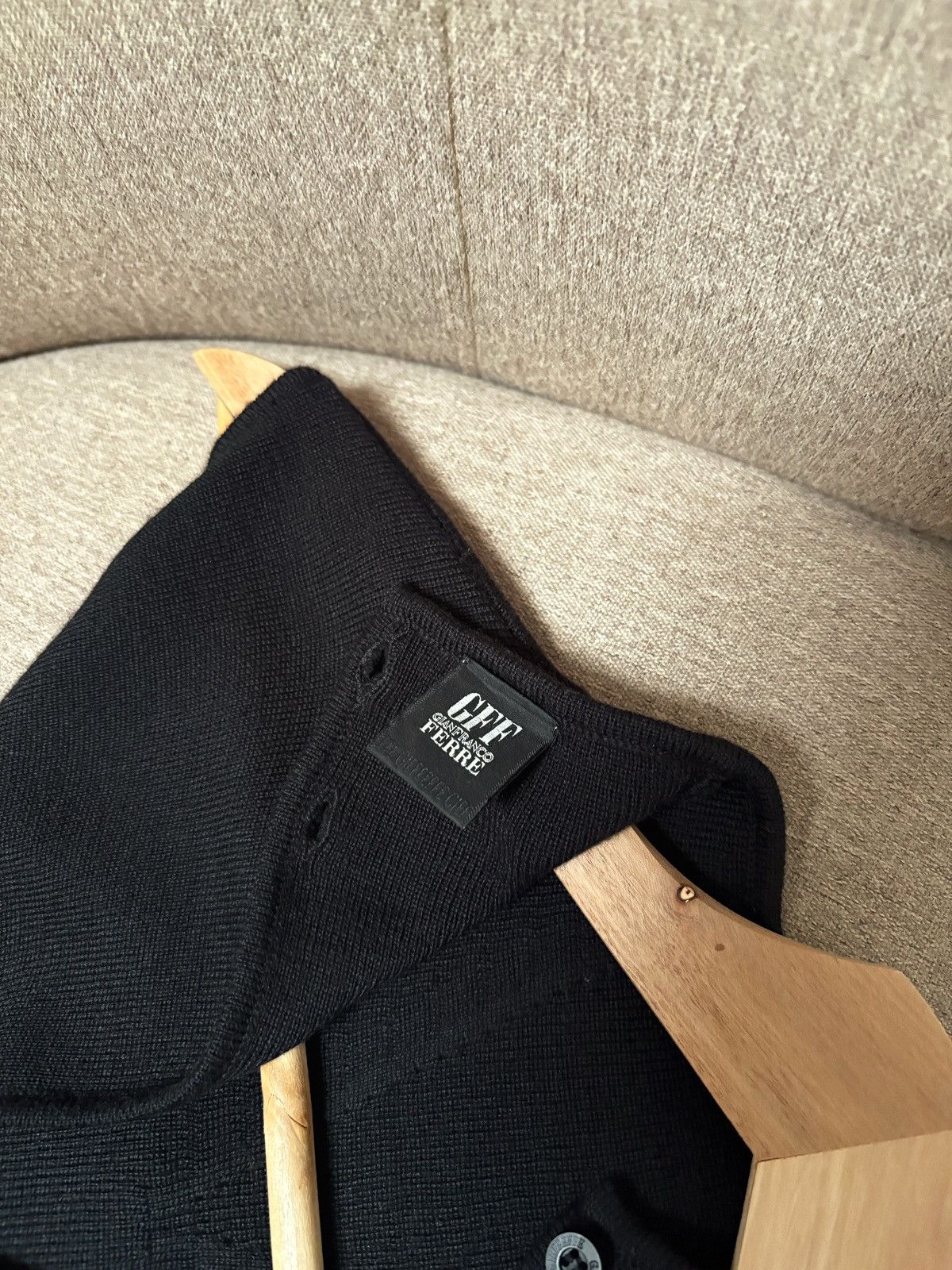 Gianfranco Ferre Gianfranco Ferre GFF Black Knit Midi Dress Merino Wool Siz M Size M / US 6-8 / IT 42-44 - 17 Thumbnail