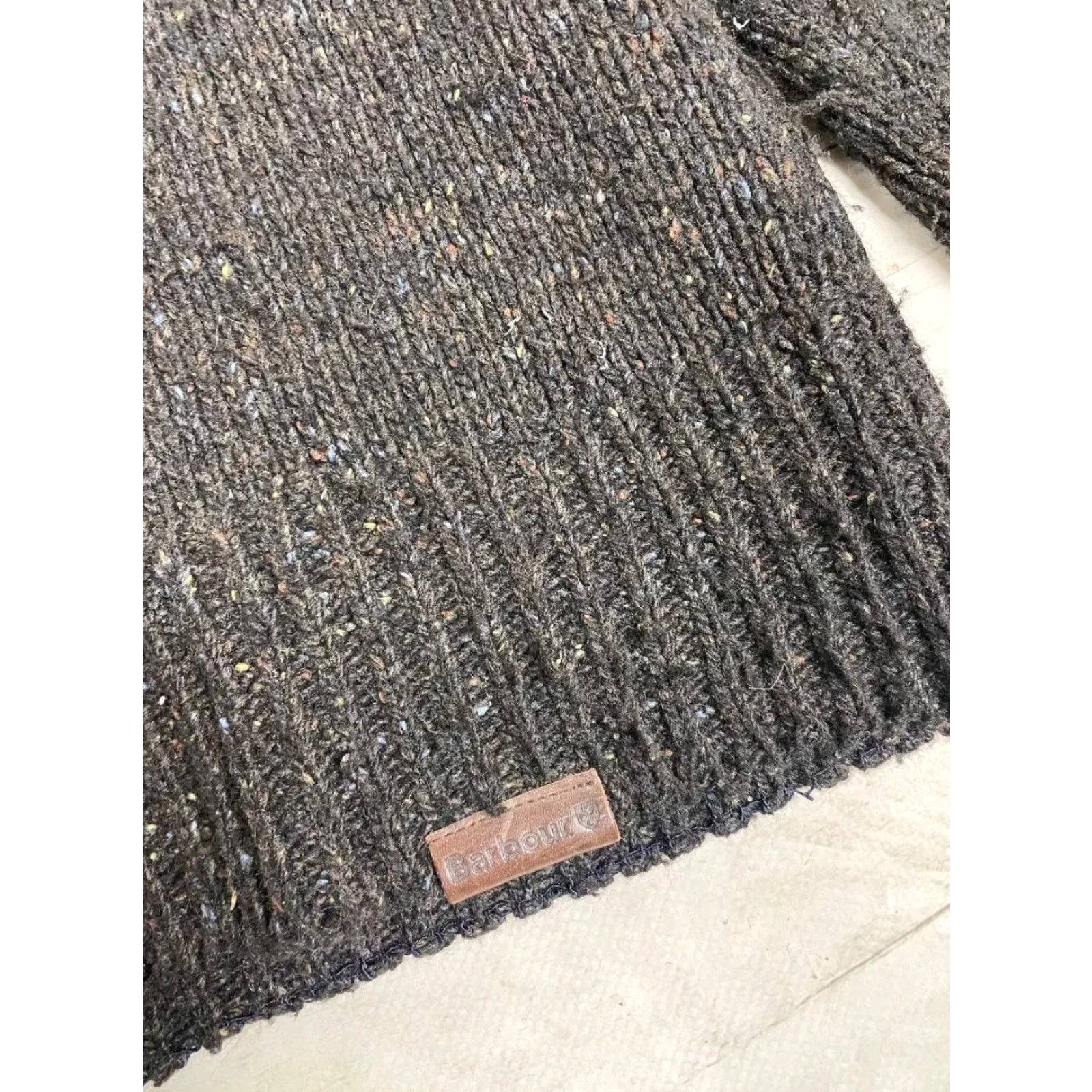 Barbour VINTAGE Barbour Sweater Men XL Black Wool Knit Pullover Size US XL / EU 56 / 4 - 7 Thumbnail