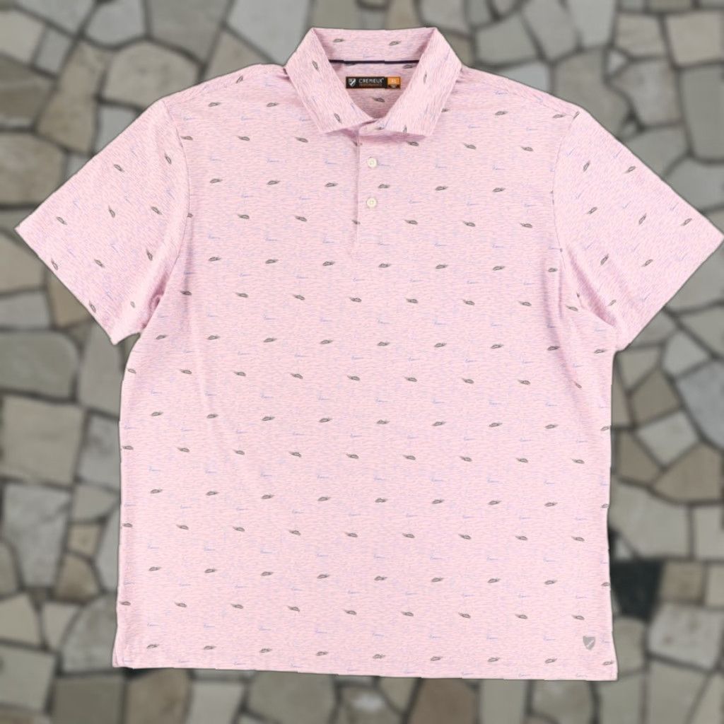 Cremieux Daniel Cremieux Performance Boat Wave Stretch Polo Shirt Pink Men's XL Shirt Men XL Pink Boat Wave Polo Shirt Daniel Cremieux Size US XL / EU 56 / 4 - 1 Thumbnail