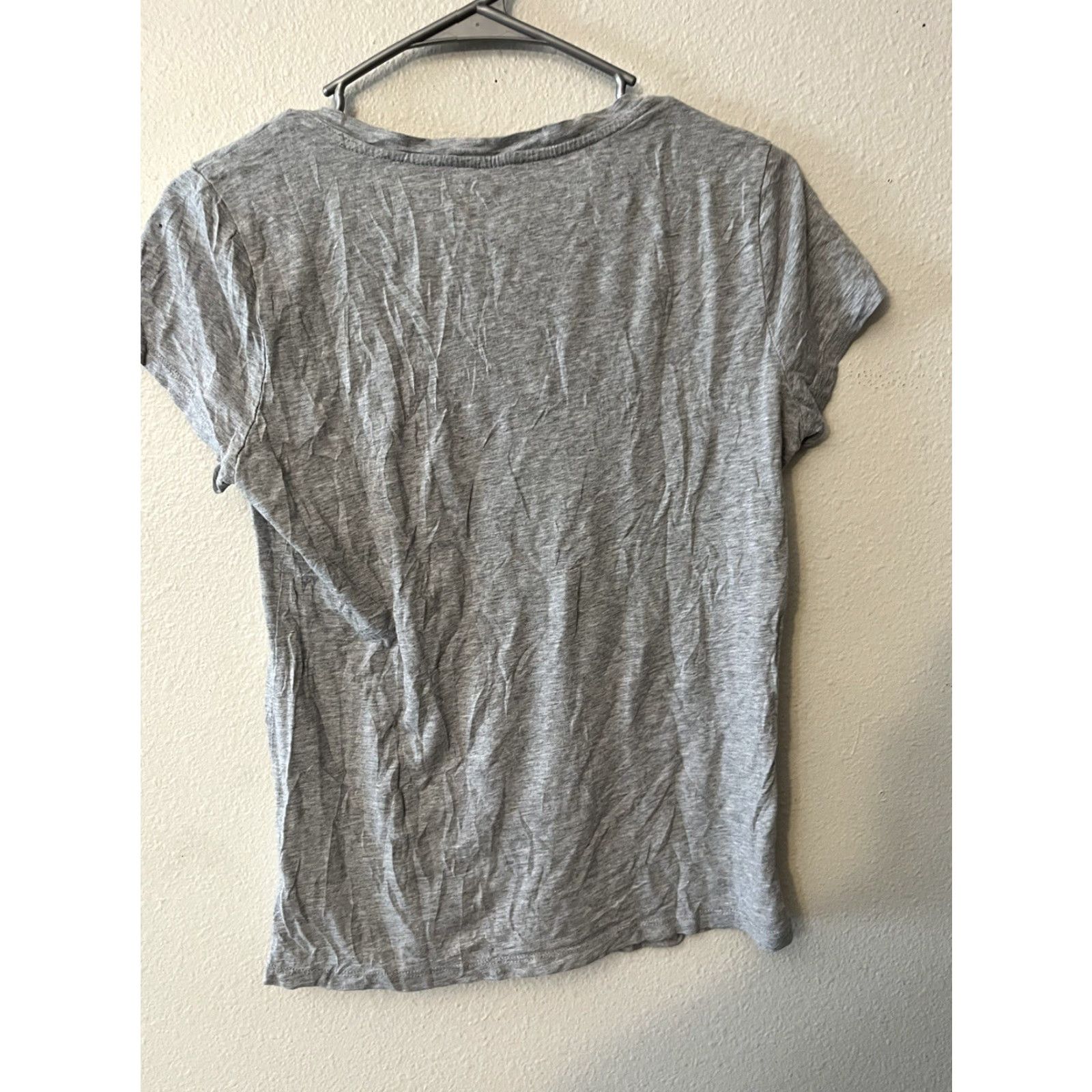 Vintage Calvin Klein T-Shirt Women S Gray V-Neck Short Sleeve Basic Shirt Ladies Shirt Gray V-Neck CK Collection S Womens Size S / US 4 / IT 40 - 3 Thumbnail