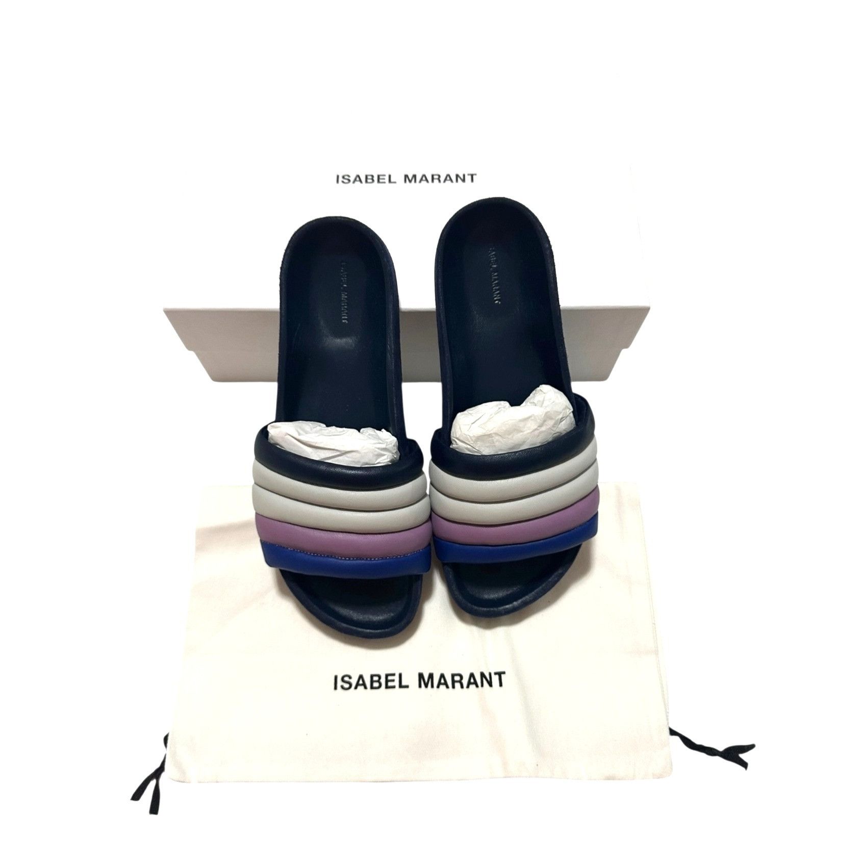 Isabel Marant Isabel Marant Hellea Slide Sandal Electrxic Blue, EU 37 NIB Size US 7 / IT 37 - 2 Thumbnail